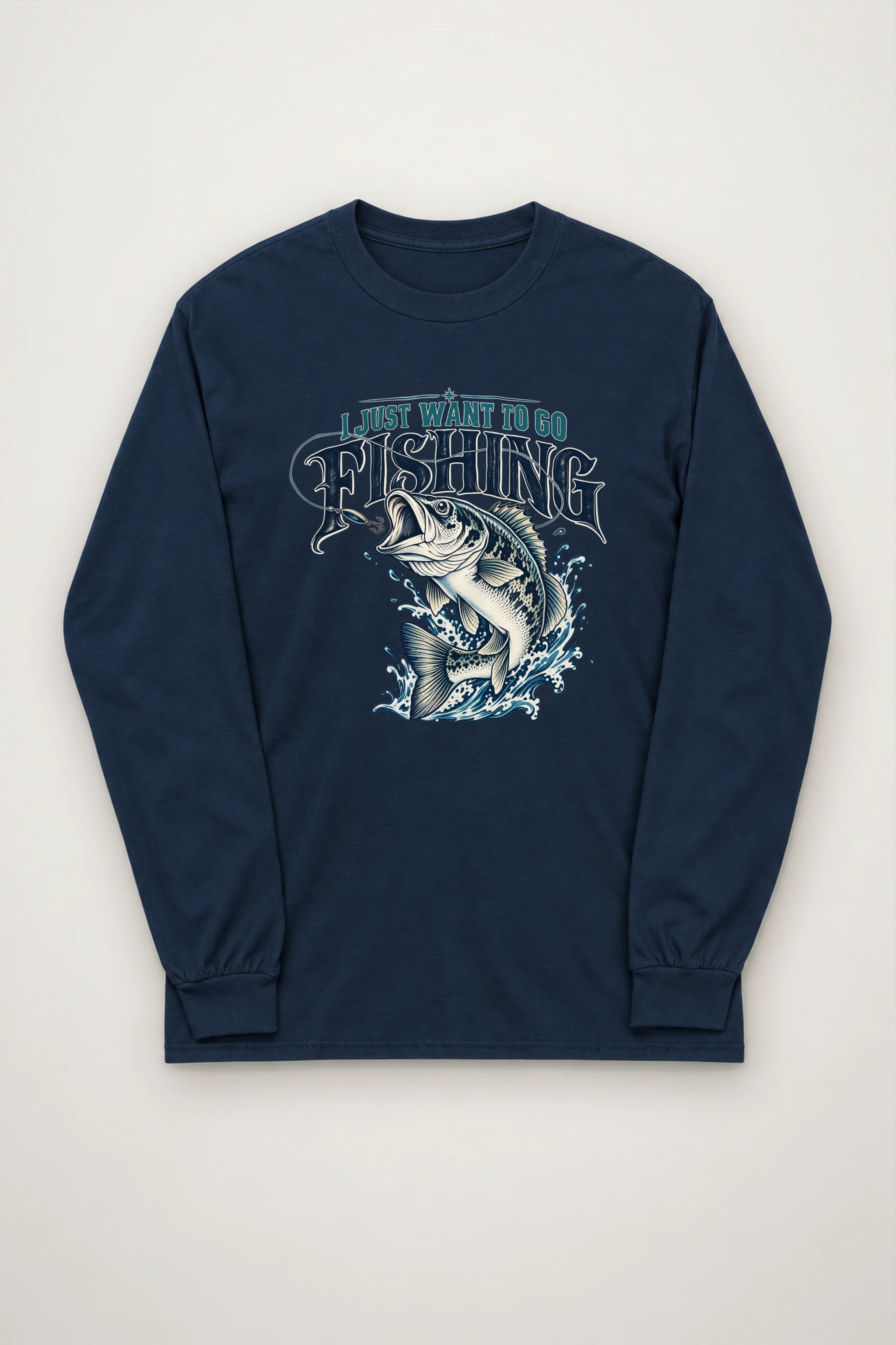 "Go Fishing" Unisex Longsleeve T-shirt