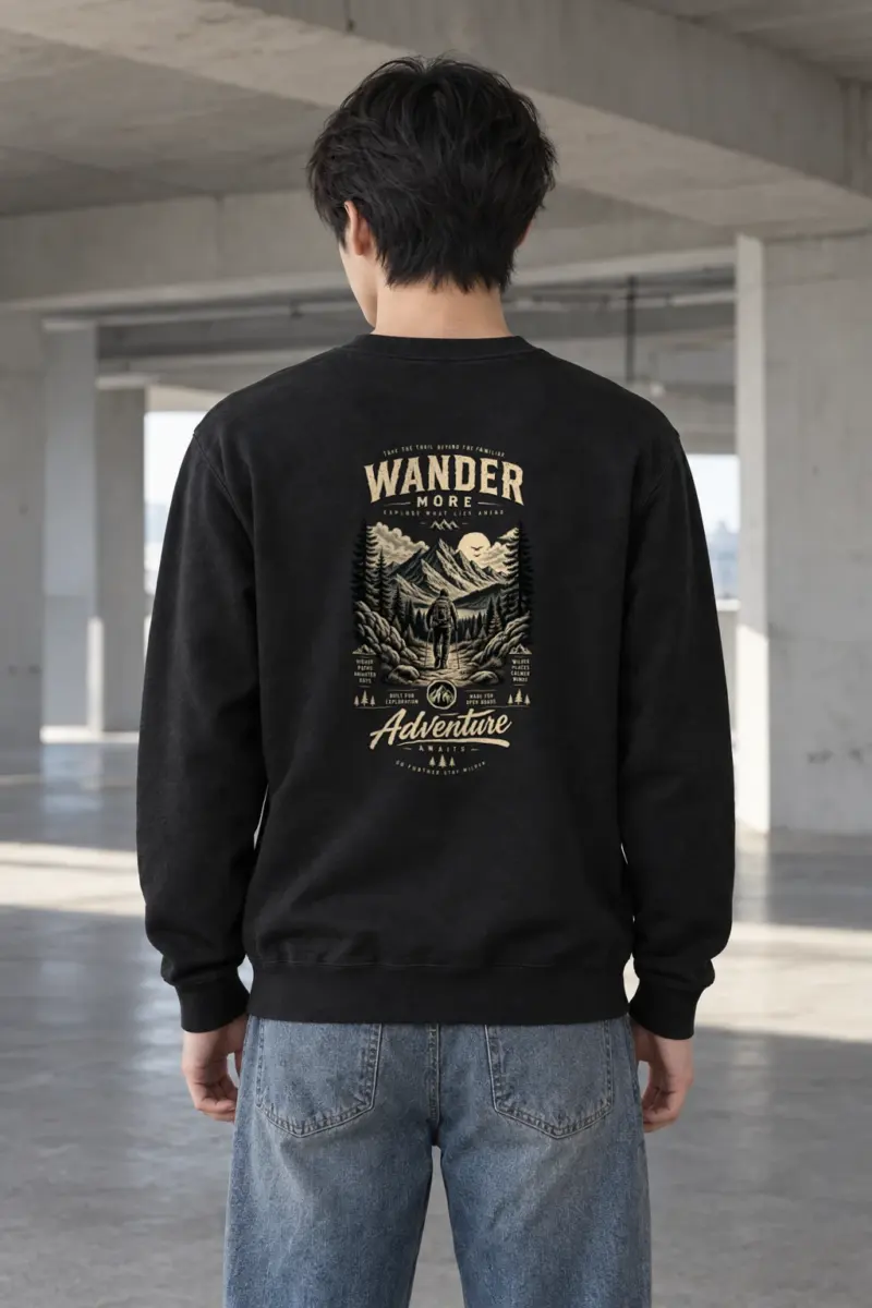 "Go Further Stay Wilder" Heavy Blend Unisex Crewneck Sweatshirt