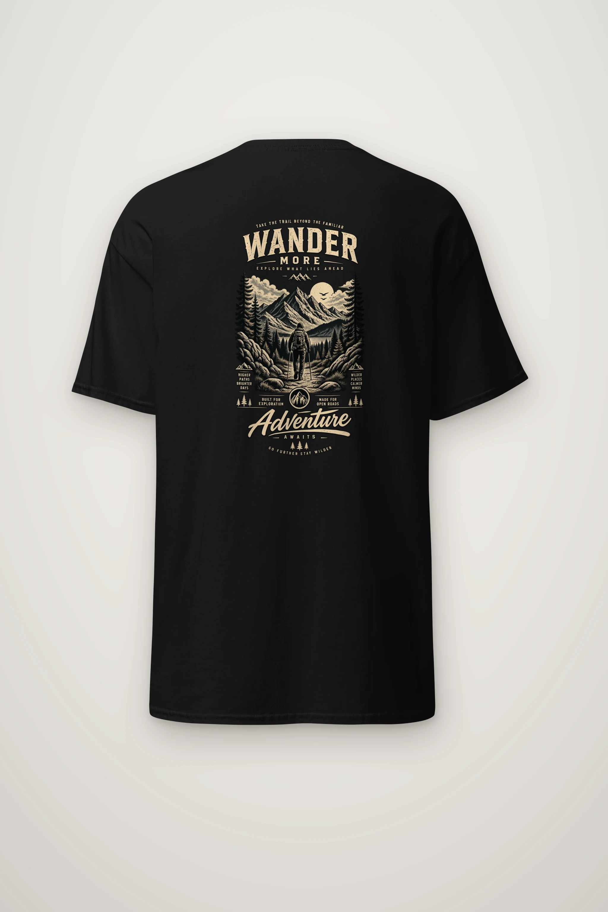 "Go Further Stay Wilder" Heavyweight Unisex Crewneck T-shirt