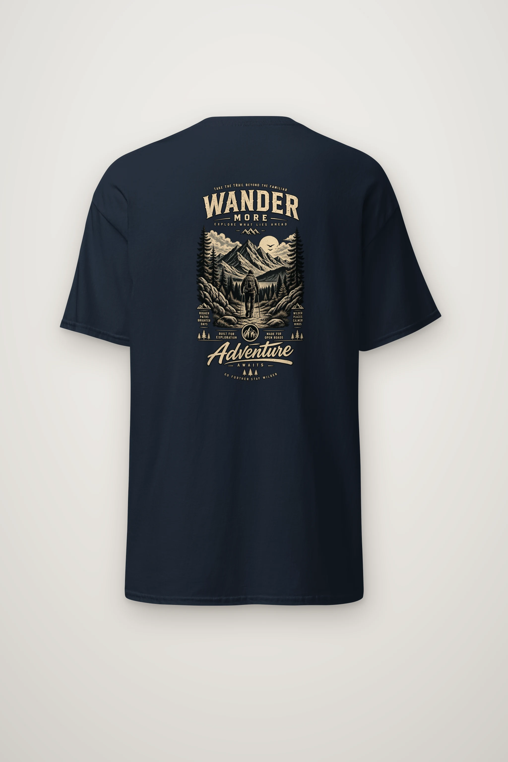 "Go Further Stay Wilder" Heavyweight Unisex Crewneck T-shirt