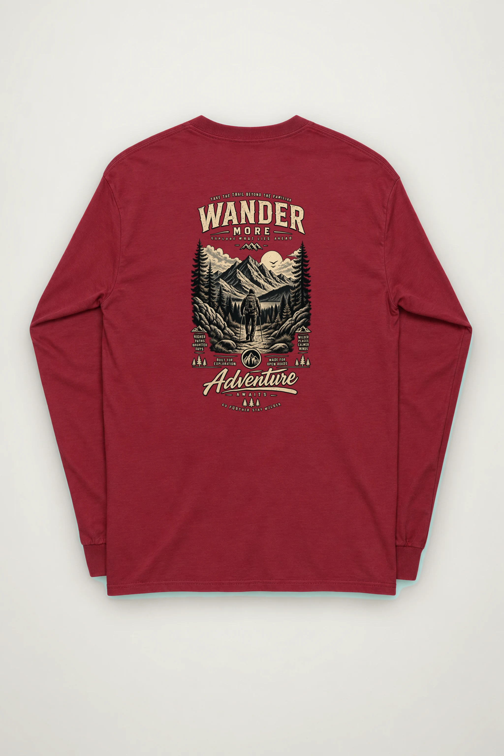 "Go Further Stay Wilder" Unisex Longsleeve T-shirt