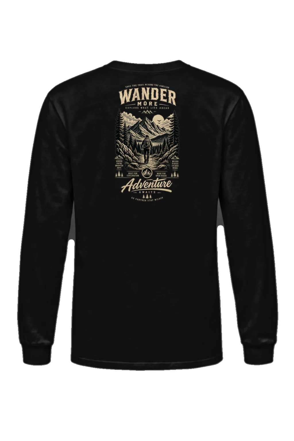 "Go Further Stay Wilder" Unisex Longsleeve T-shirt | Gildan 2400