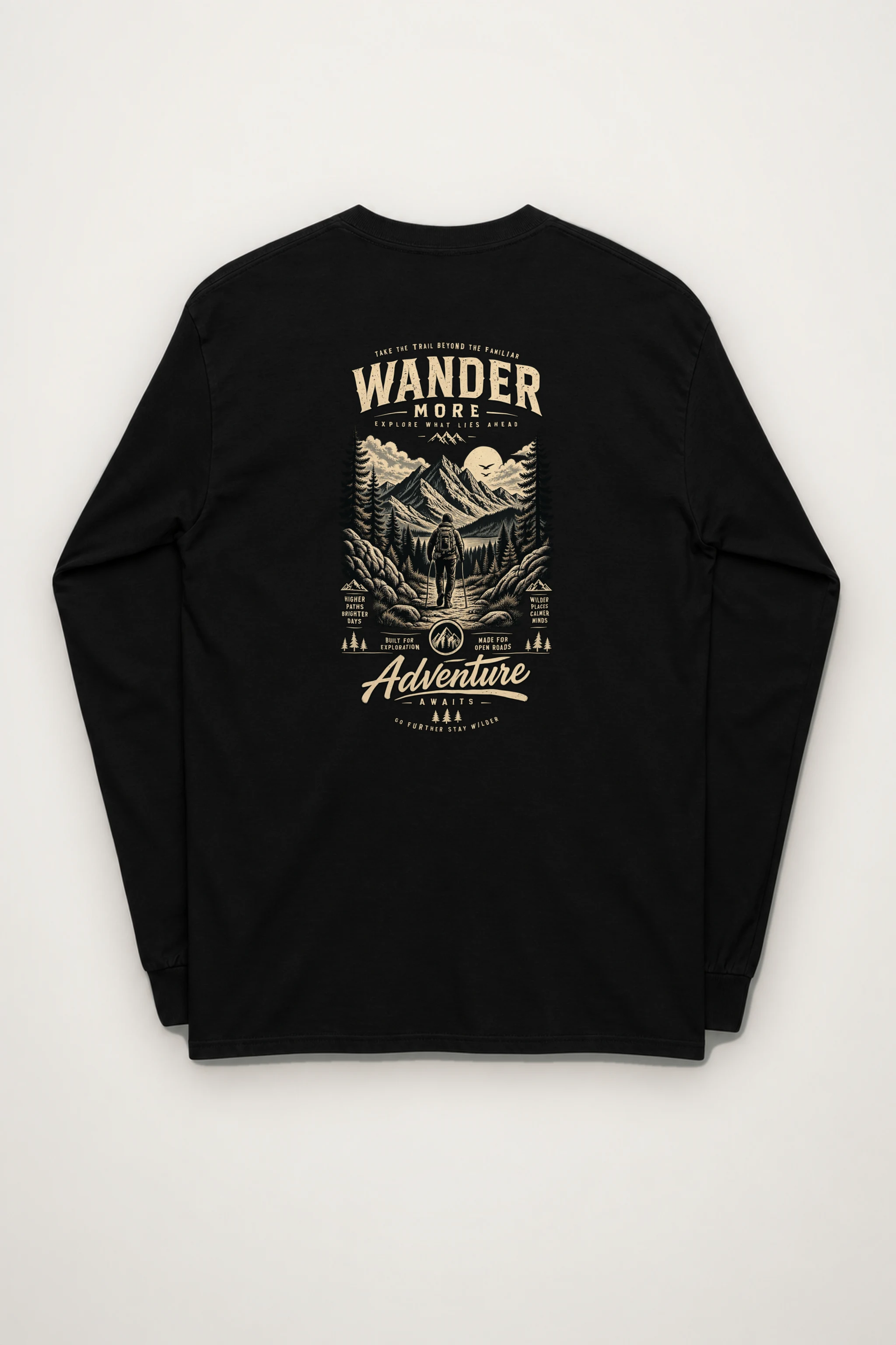 "Go Further Stay Wilder" Unisex Longsleeve T-shirt