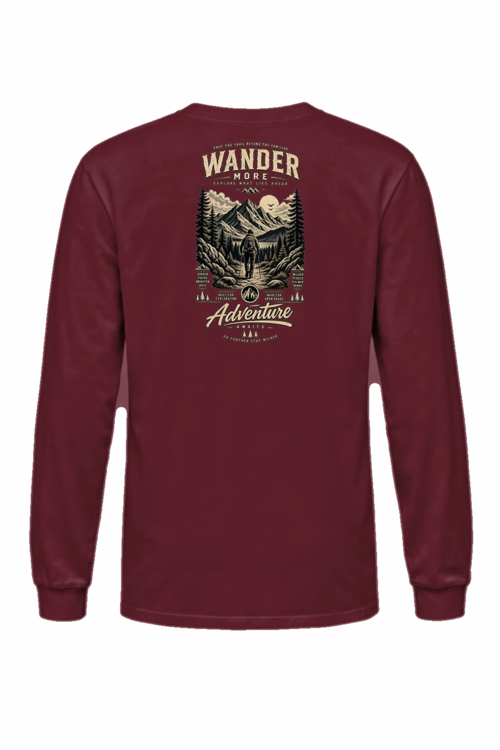 "Go Further Stay Wilder" Unisex Longsleeve T-shirt | Gildan 2400