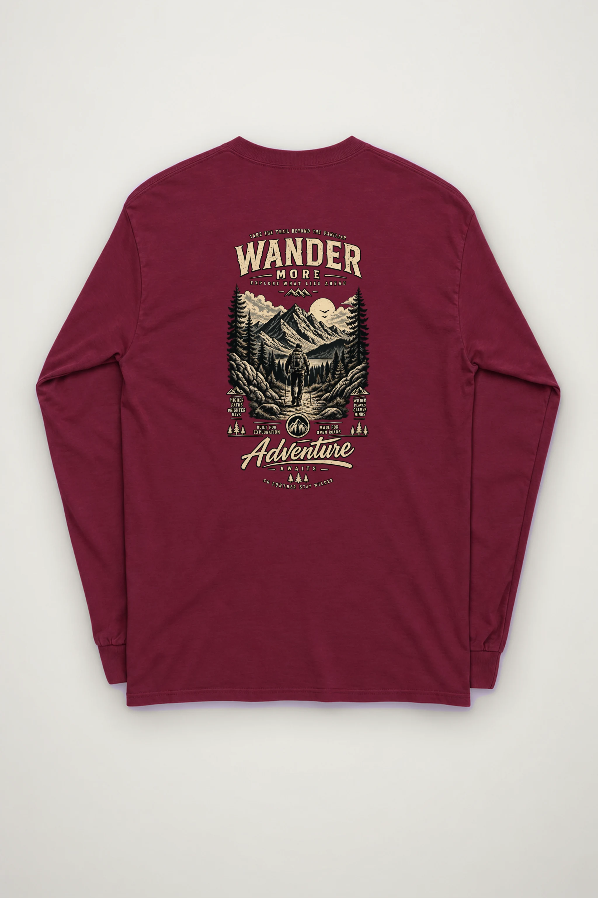 "Go Further Stay Wilder" Unisex Longsleeve T-shirt