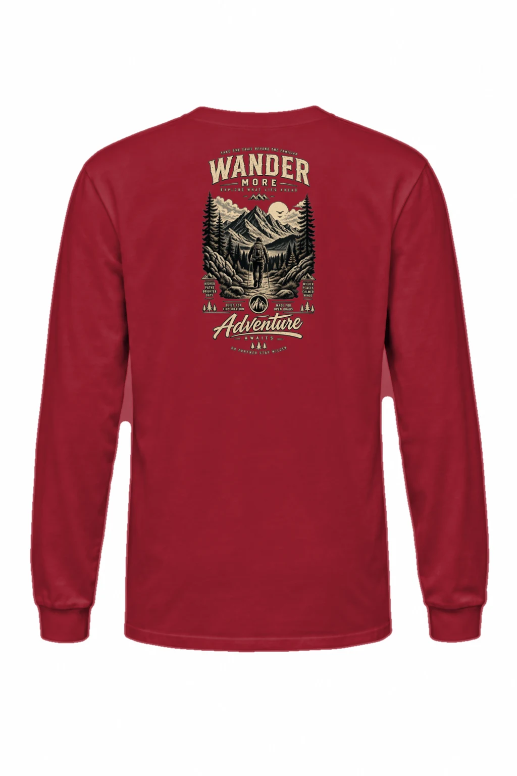 "Go Further Stay Wilder" Unisex Longsleeve T-shirt | Gildan 2400