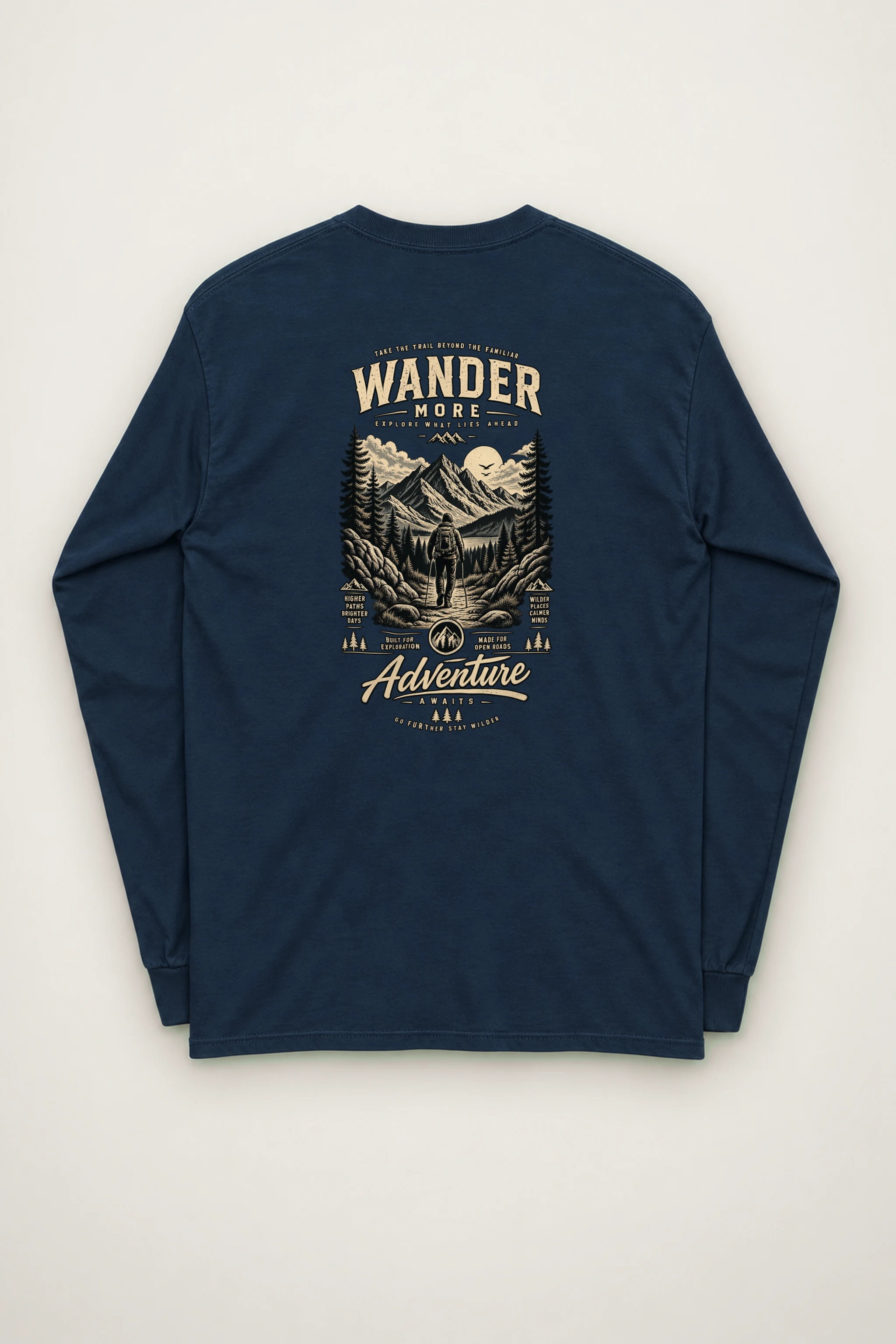 "Go Further Stay Wilder" Unisex Longsleeve T-shirt
