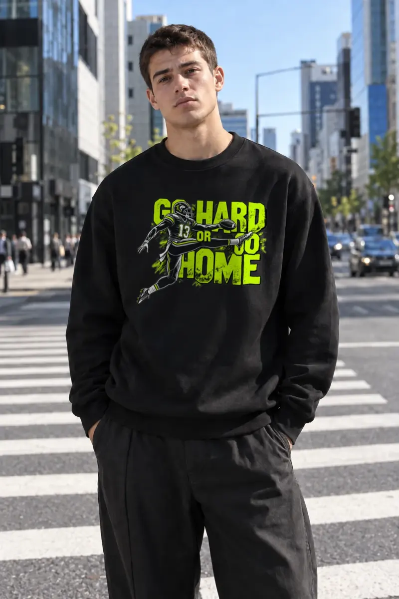"Go Hard Or Go Home" Heavy Blend Unisex Crewneck Sweatshirt | Gildan 18000