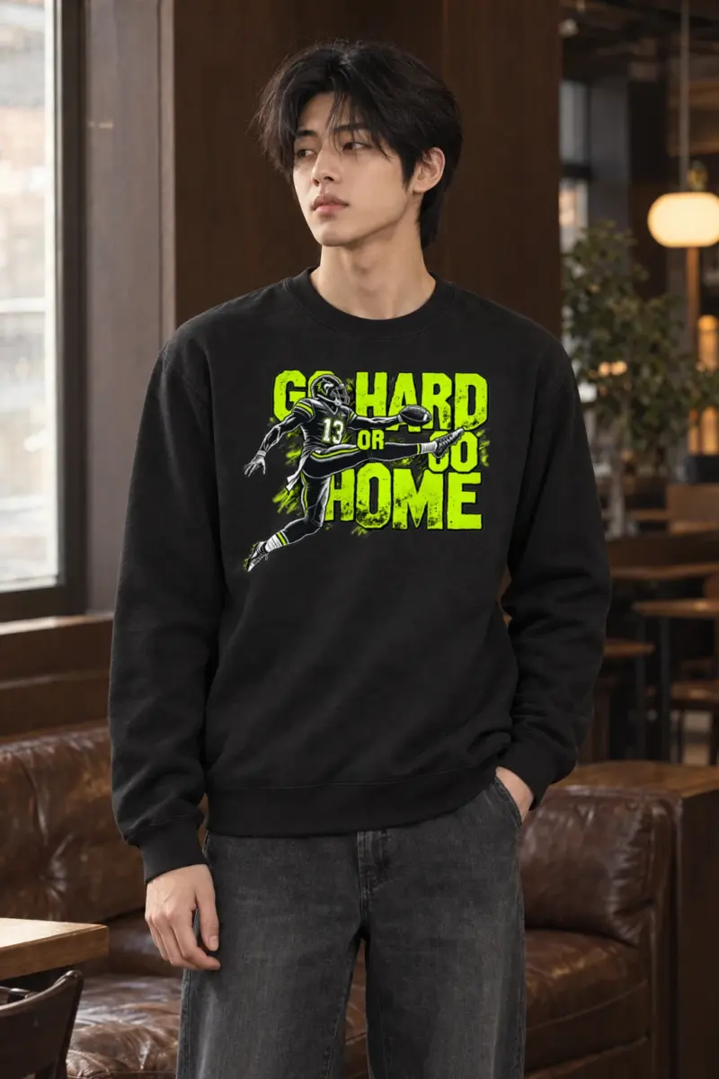"Go Hard Or Go Home" Heavy Blend Unisex Crewneck Sweatshirt | Gildan 18000
