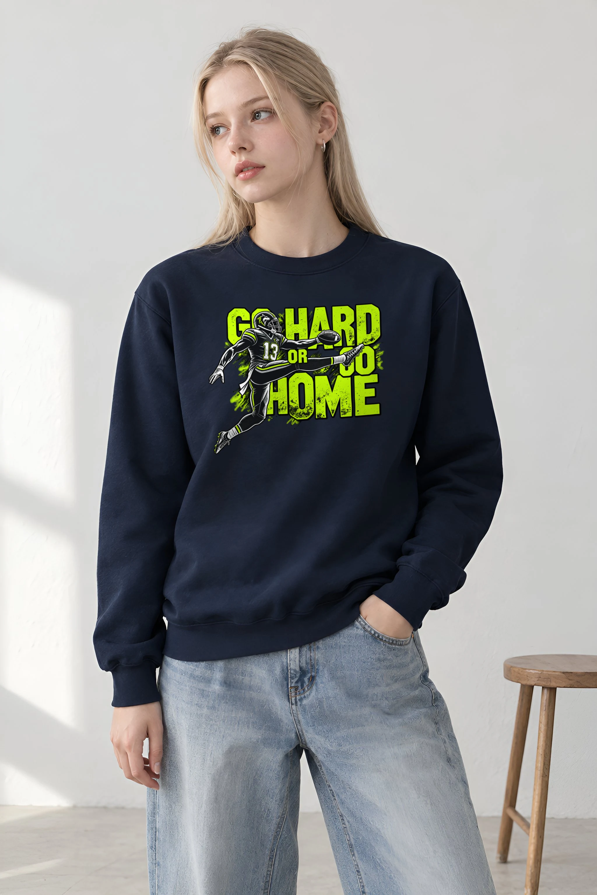 "Go Hard Or Go Home" 1 Crewneck Sweatshirt