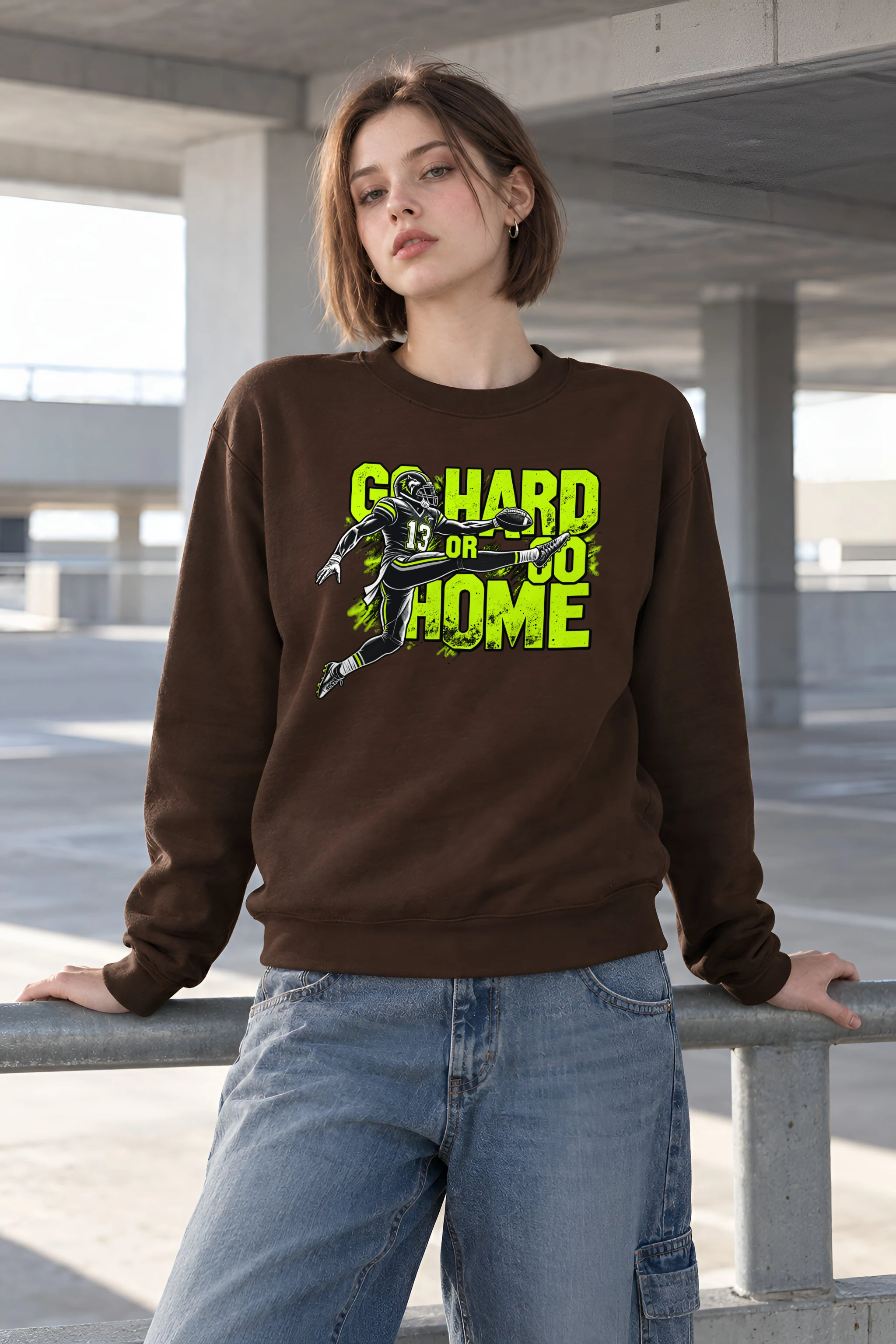 "Go Hard Or Go Home" 1 Crewneck Sweatshirt