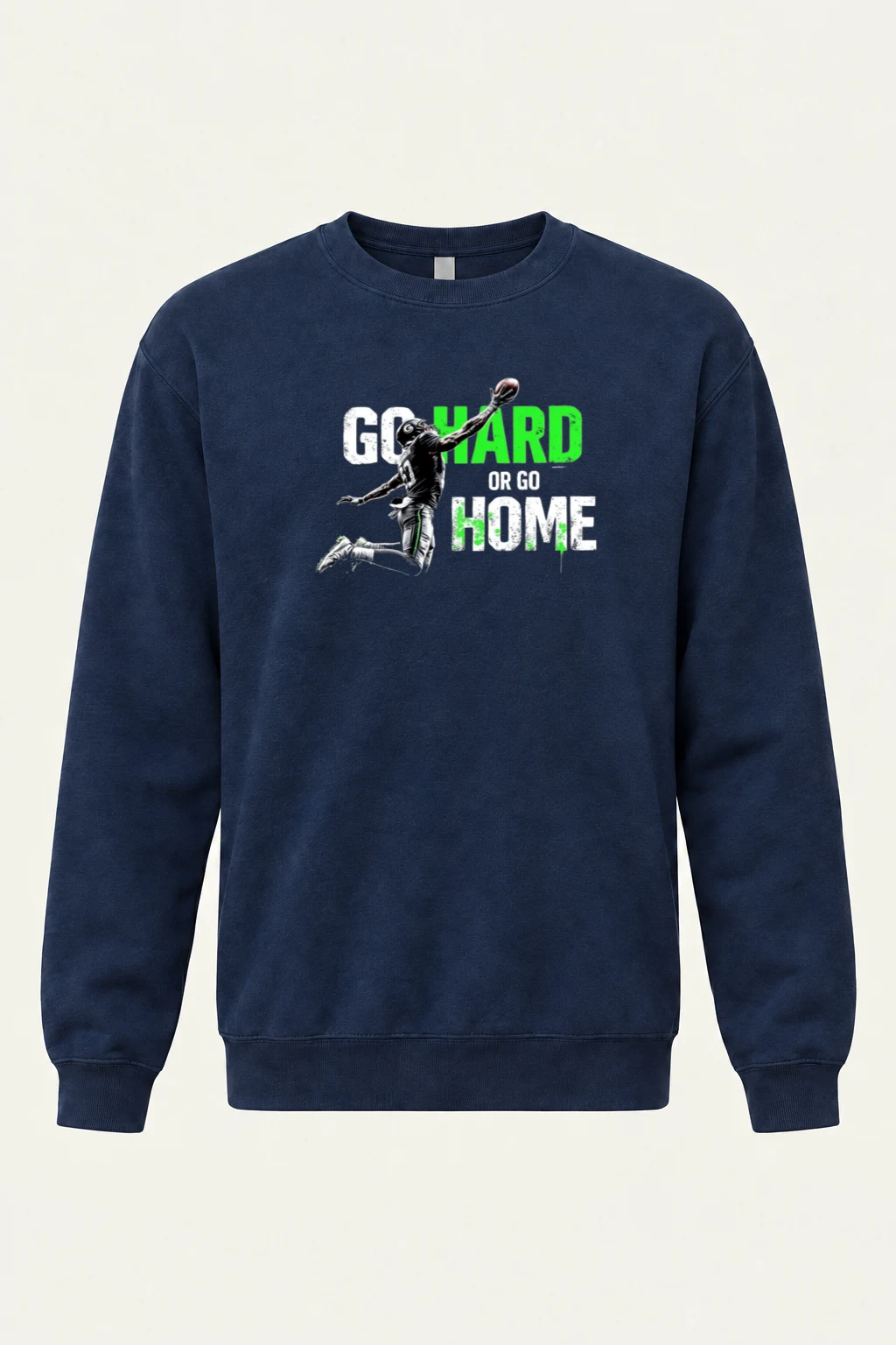 "Go Hard Or Go Home" Heavy Blend Unisex Crewneck Sweatshirt | Gildan 18000