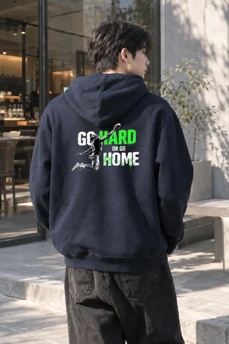 "Go Hard Or Go Home" Heavy Blend Unisex Pullover Hoodie | Gildan 18500