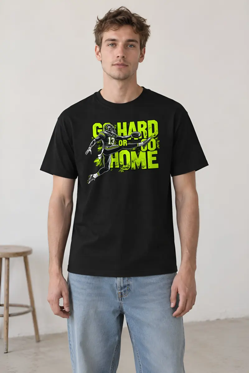 "Go Hard Or Go Home" Heavyweight Unisex Crewneck T-shirt