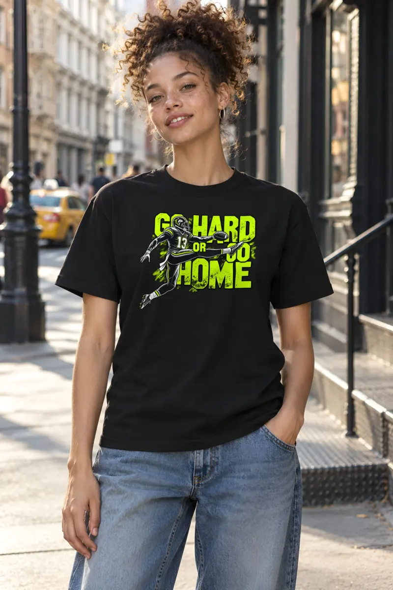 "Go Hard Or Go Home" Heavyweight Unisex Crewneck T-shirt