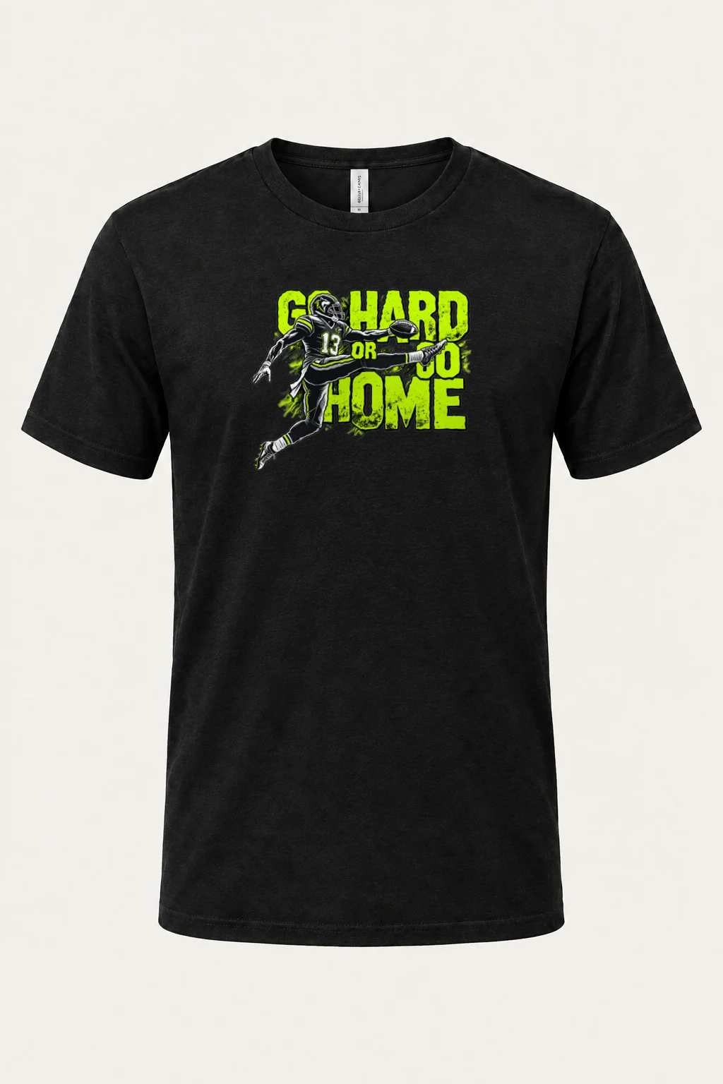 "Go Hard Or Go Home" Heavyweight Unisex Crewneck T-shirt | Gildan 5000