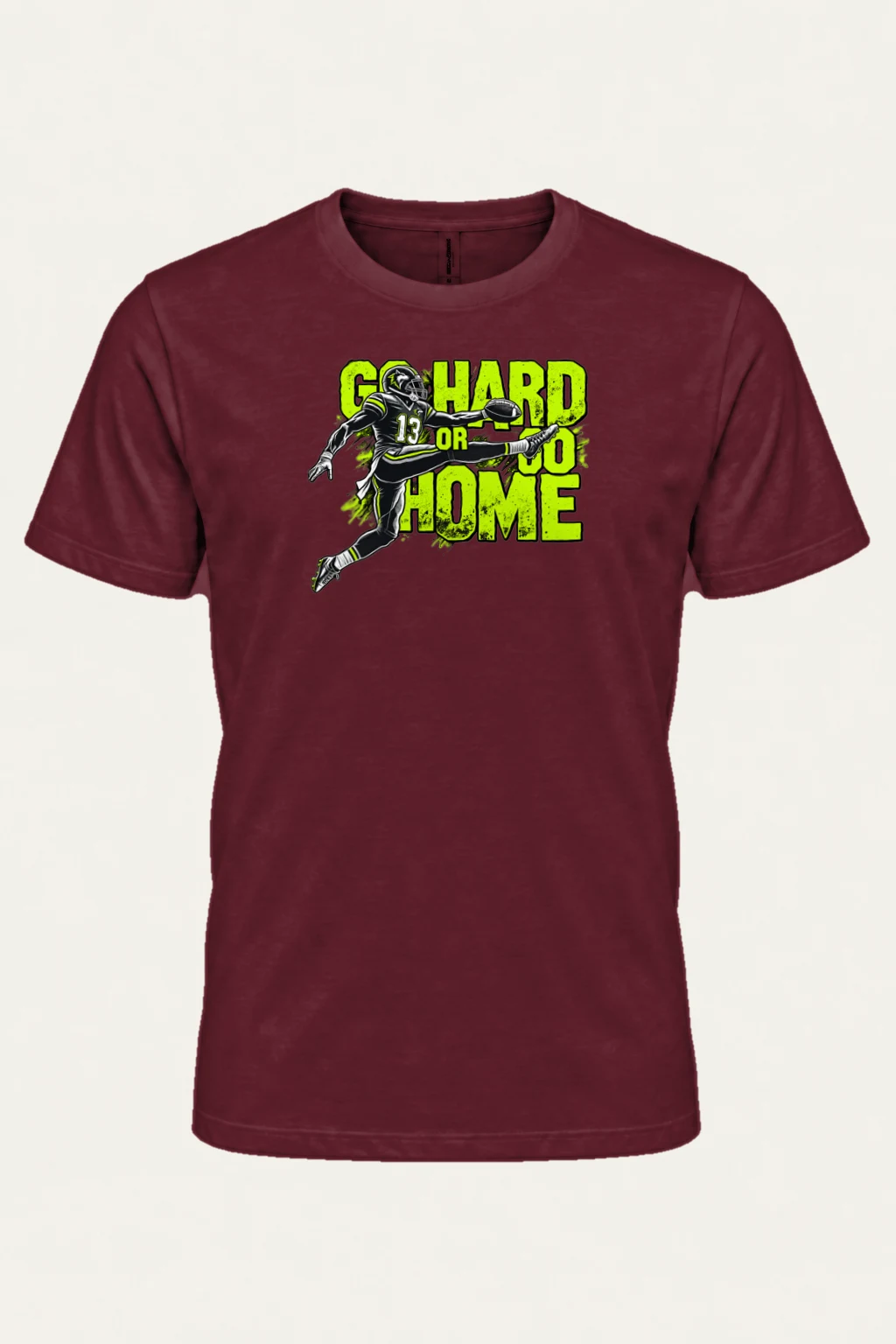 "Go Hard Or Go Home" Heavyweight Unisex Crewneck T-shirt | Gildan 5000