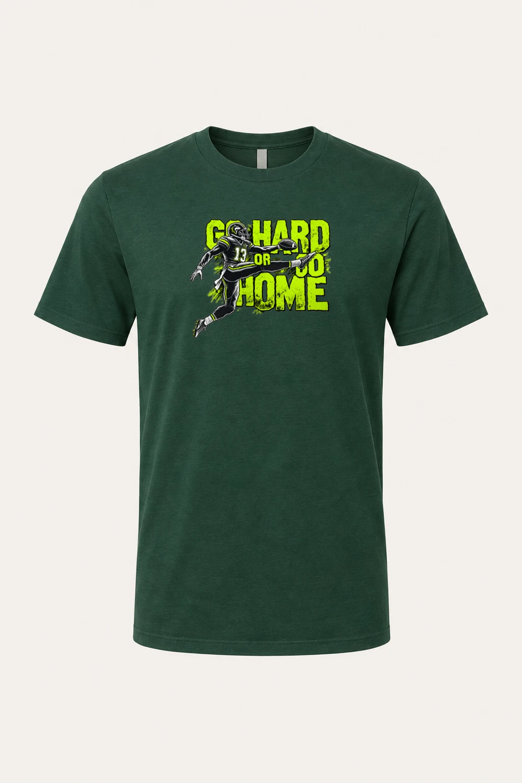 "Go Hard Or Go Home" Heavyweight Unisex Crewneck T-shirt | Gildan 5000