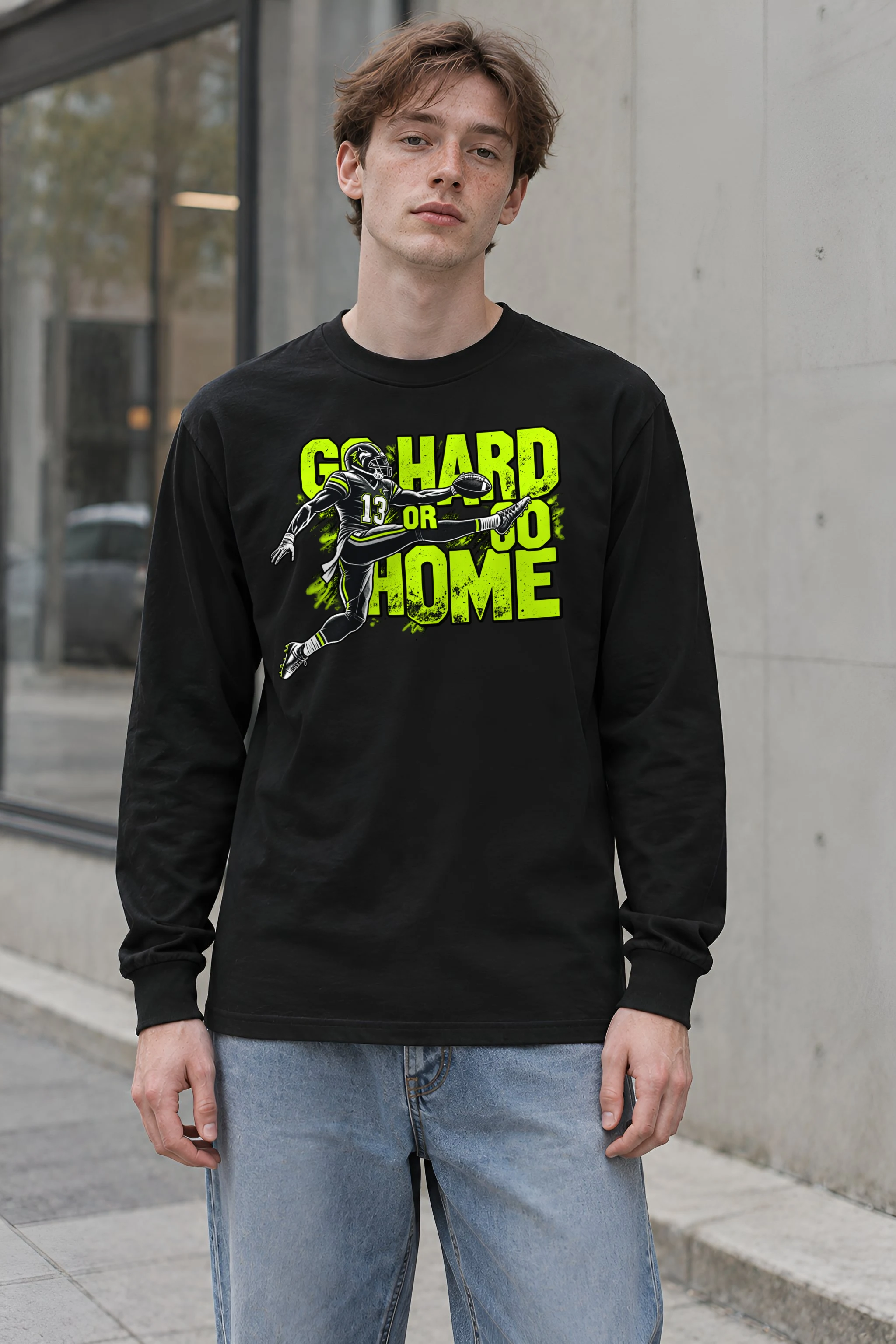 "Go Hard Or Go Home" Unisex Longsleeve T-shirt