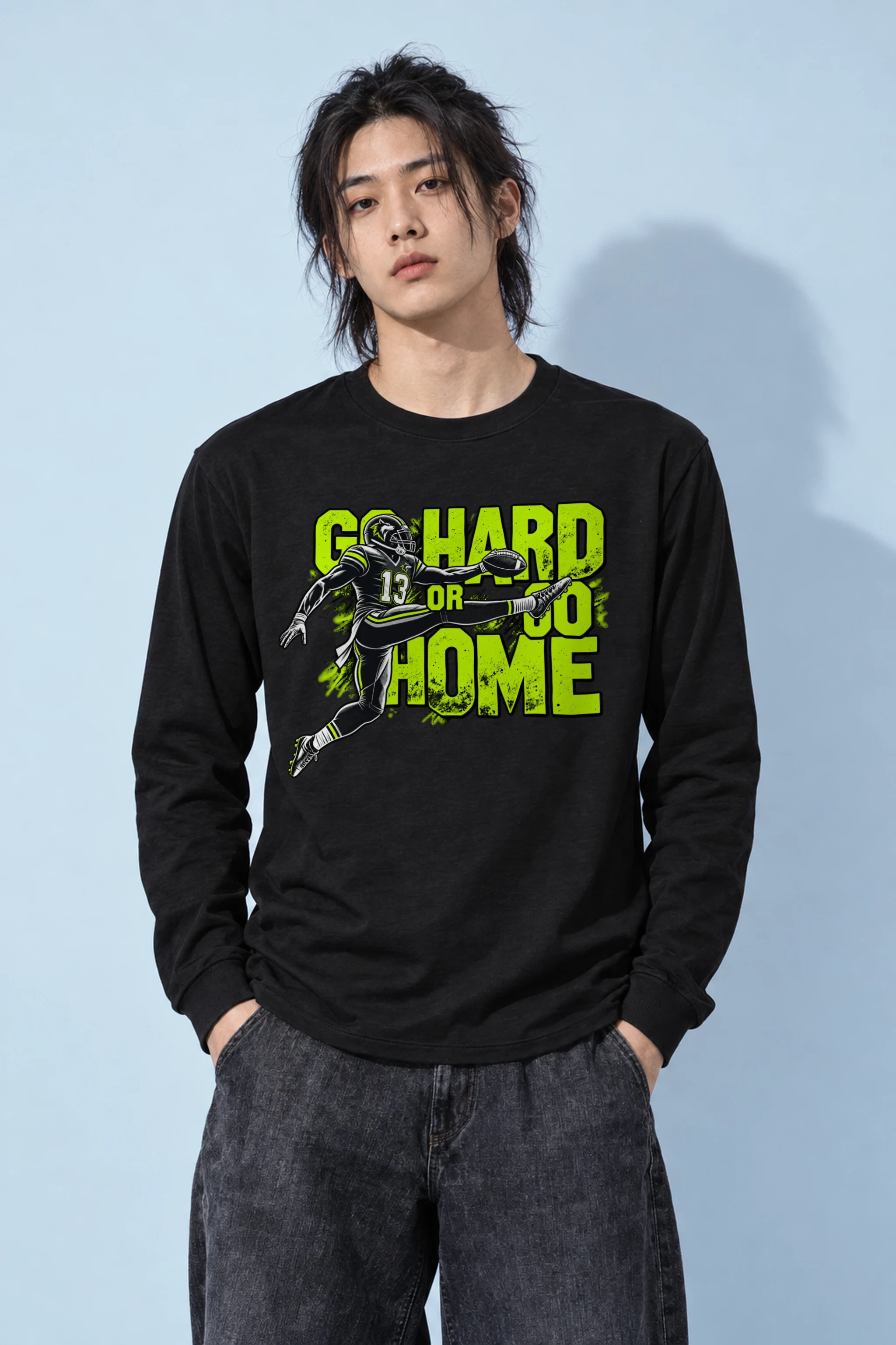 "Go Hard Or Go Home" Unisex Longsleeve T-shirt