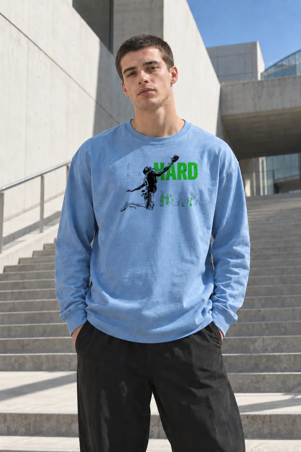 "Go Hard Or Go Home" Unisex Longsleeve T-shirt | Gildan 2400
