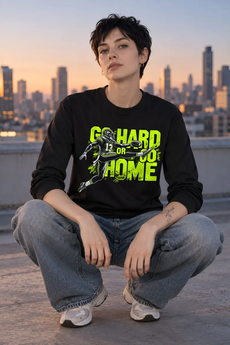"Go Hard Or Go Home" Unisex Longsleeve T-shirt