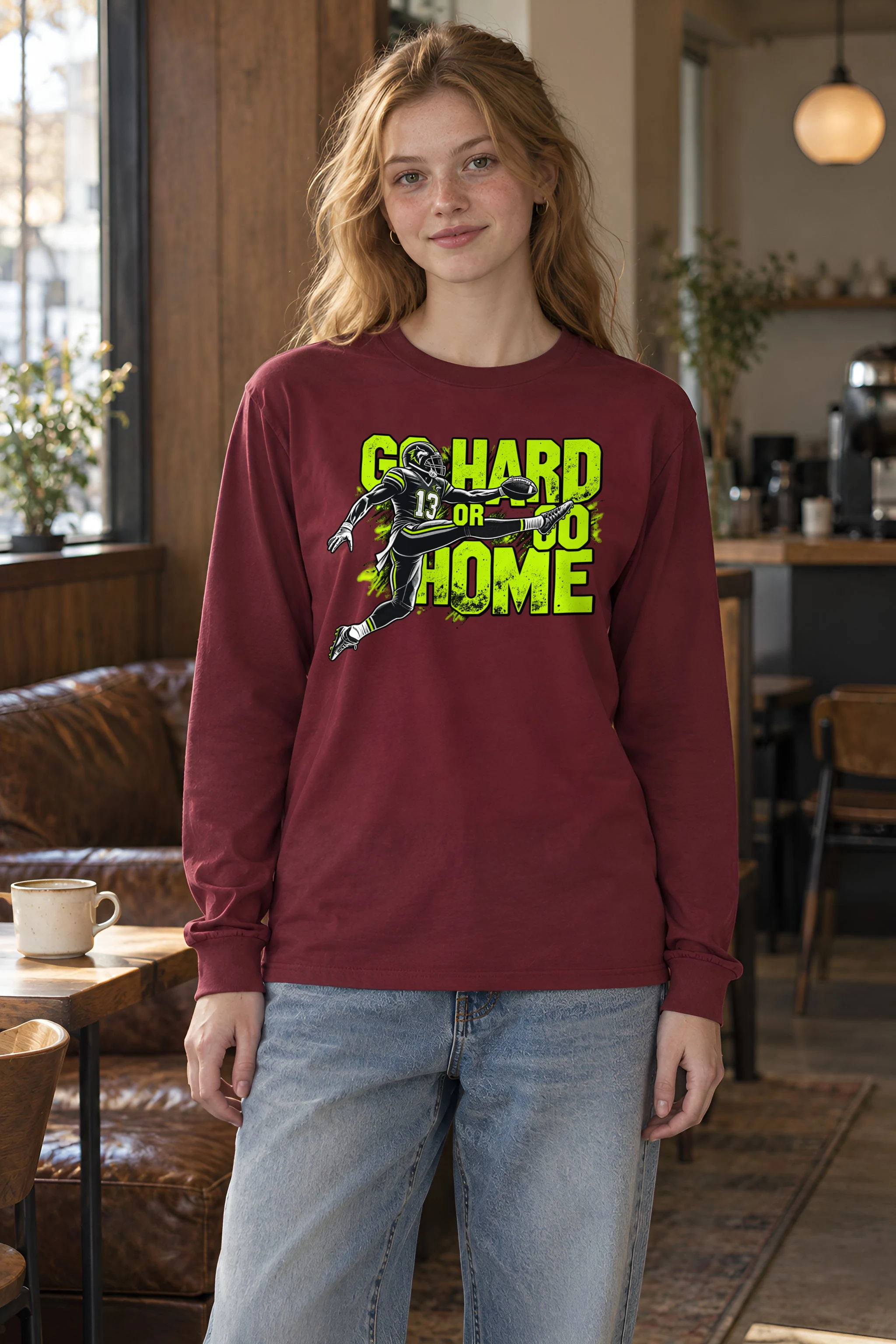 "Go Hard Or Go Home" Unisex Longsleeve T-shirt