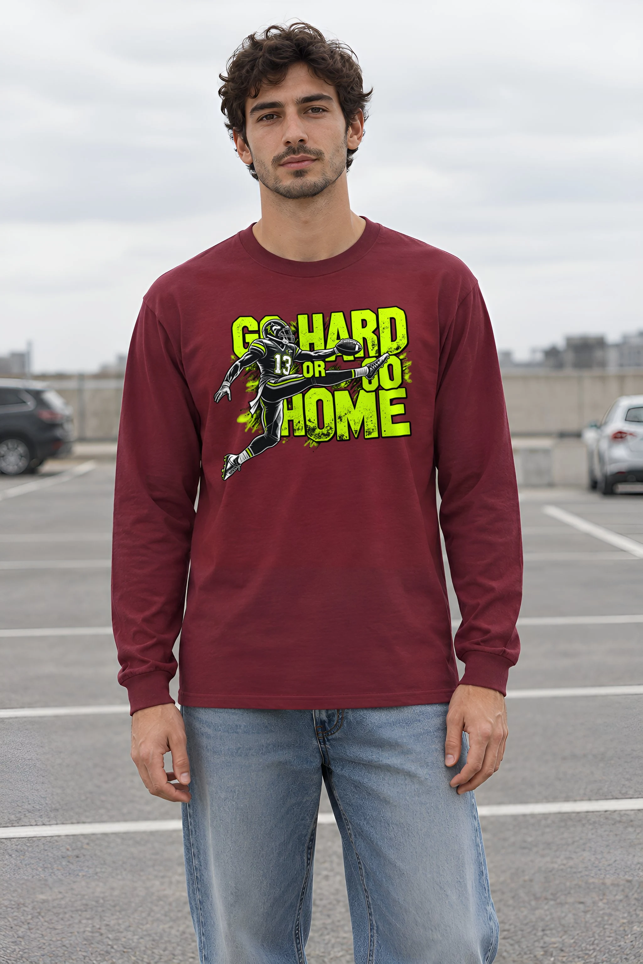 "Go Hard Or Go Home" Unisex Longsleeve T-shirt