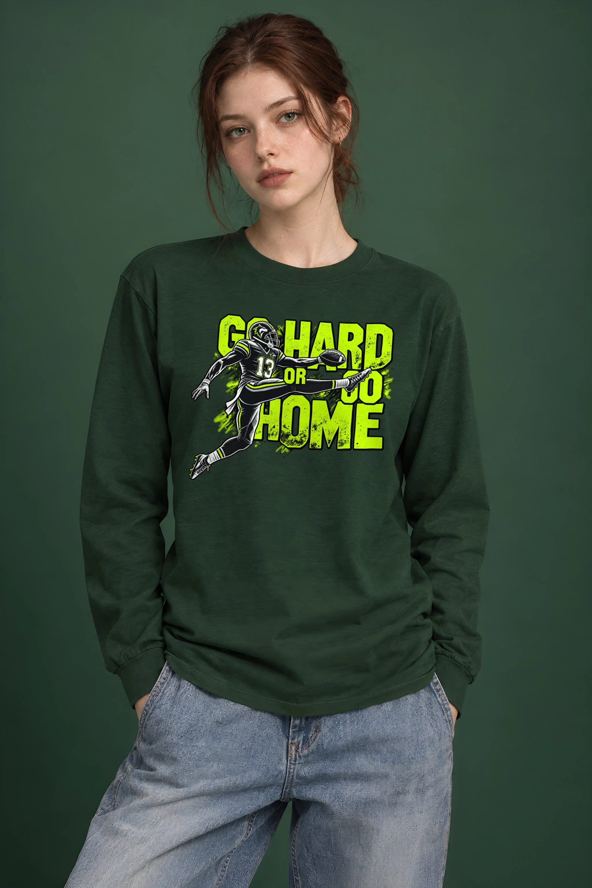"Go Hard Or Go Home" Unisex Longsleeve T-shirt
