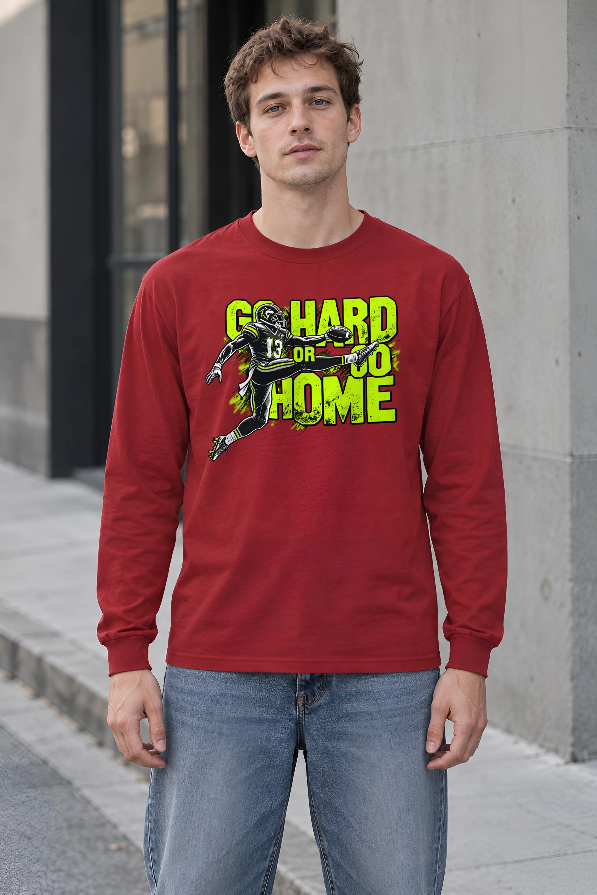 "Go Hard Or Go Home" Unisex Longsleeve T-shirt