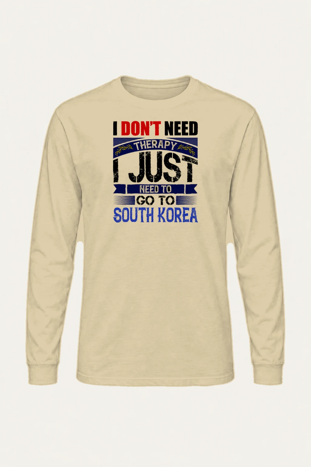 "Go To South Korea" Unisex Longsleeve T-shirt | Gildan 2400