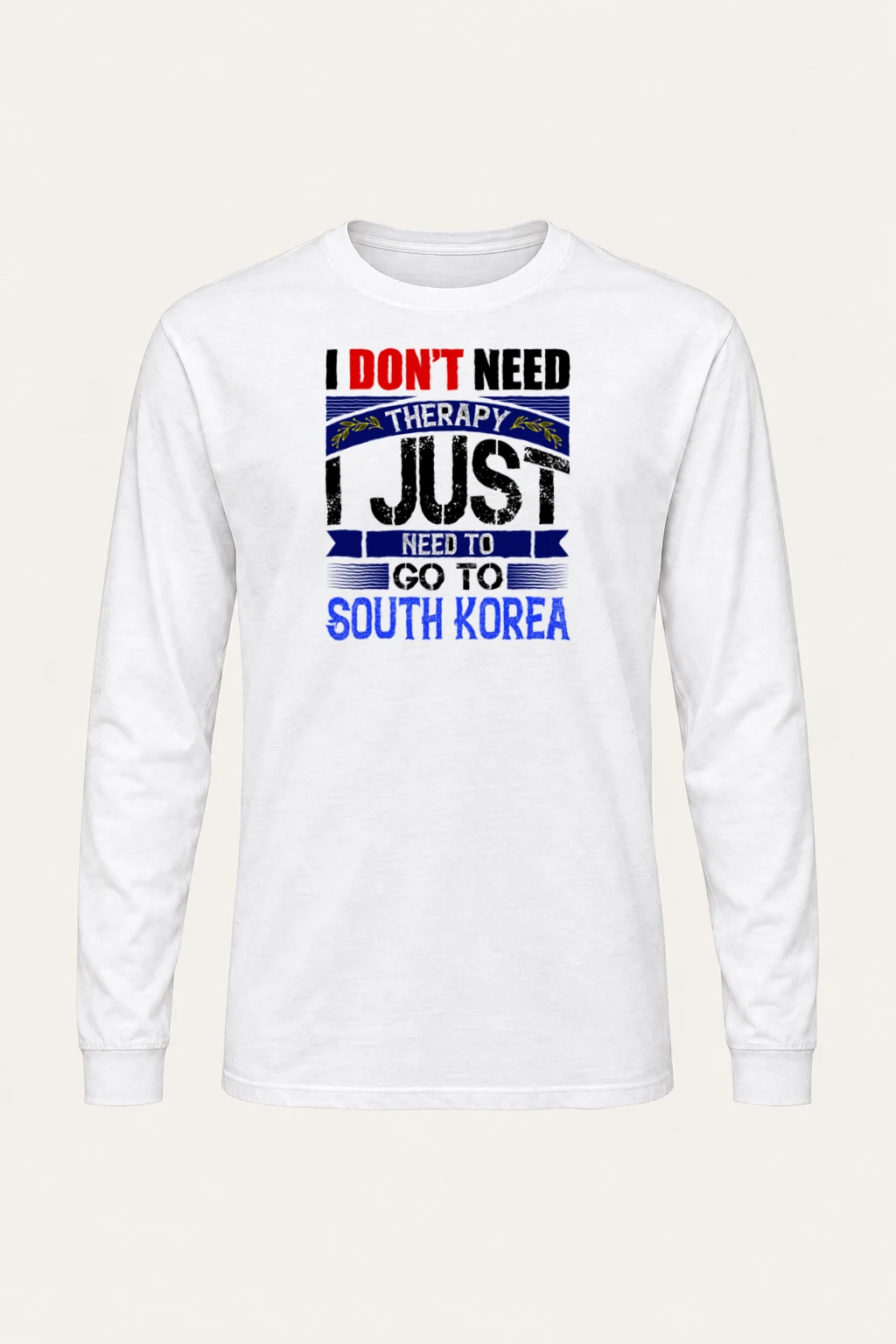 "Go To South Korea" Unisex Longsleeve T-shirt | Gildan 2400