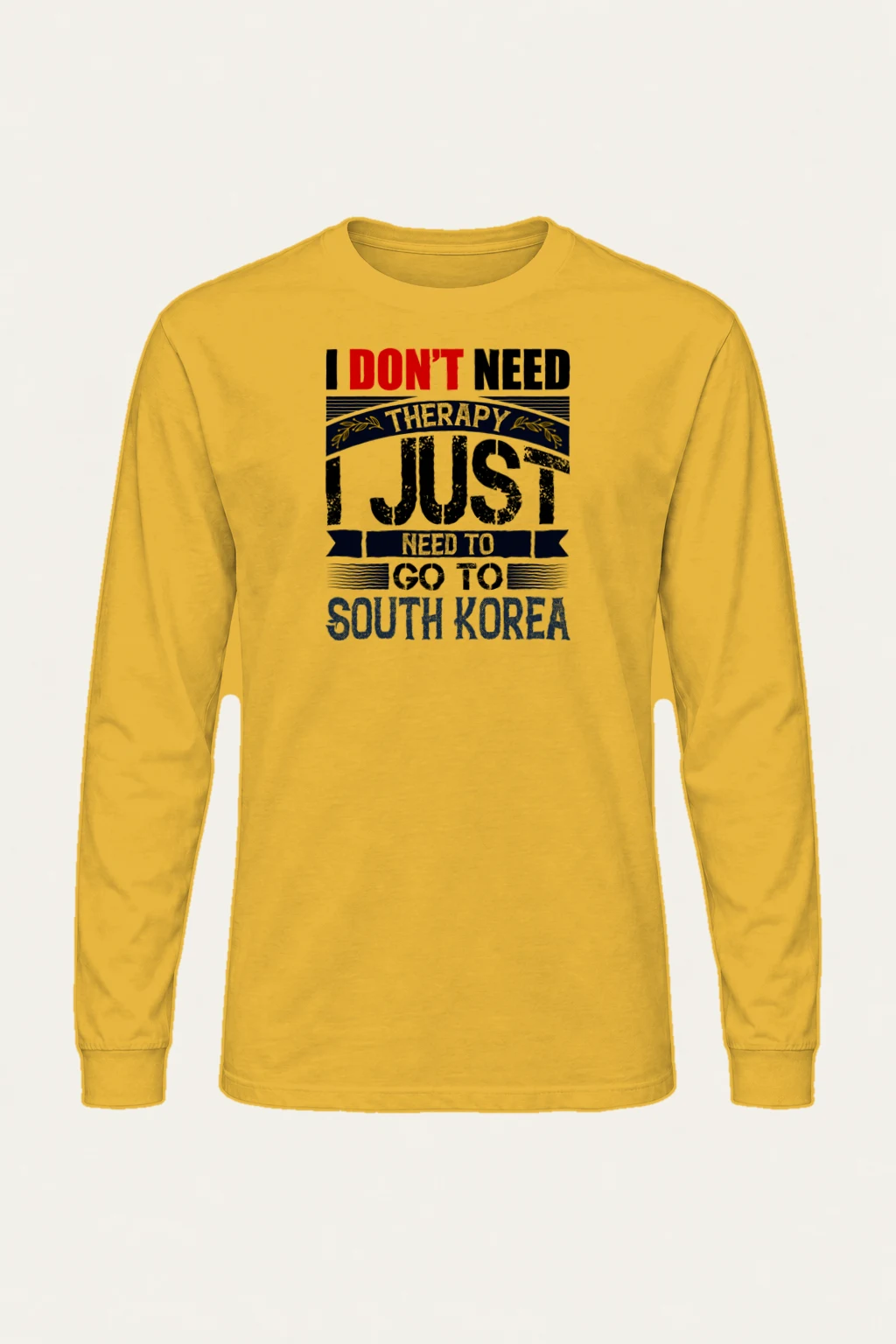 "Go To South Korea" Unisex Longsleeve T-shirt | Gildan 2400
