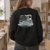 "Go With The Flow" Heavy Blend Unisex Crewneck Sweatshirt | Gildan 18000