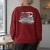 "Go With The Flow" Heavy Blend Unisex Crewneck Sweatshirt | Gildan 18000