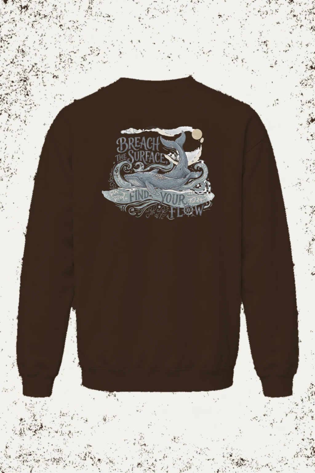 "Go With The Flow" Heavy Blend Unisex Crewneck Sweatshirt | Gildan 18000