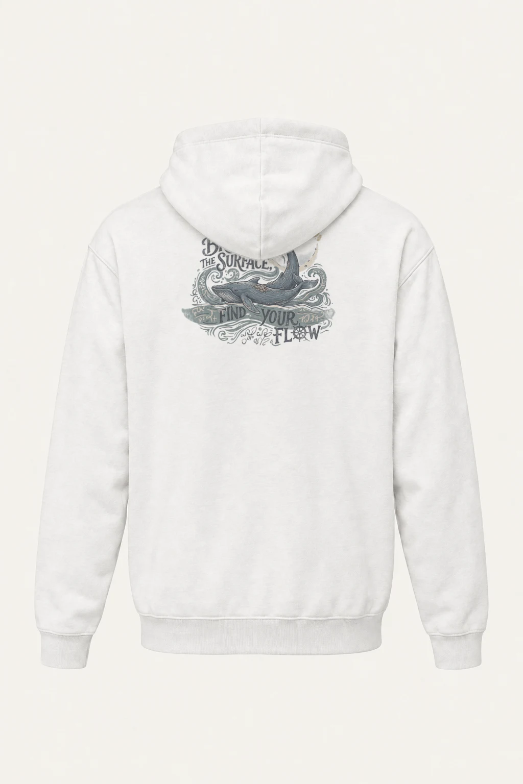 "Go With The Flow" Heavy Blend Unisex Pullover Hoodie | Gildan 18500
