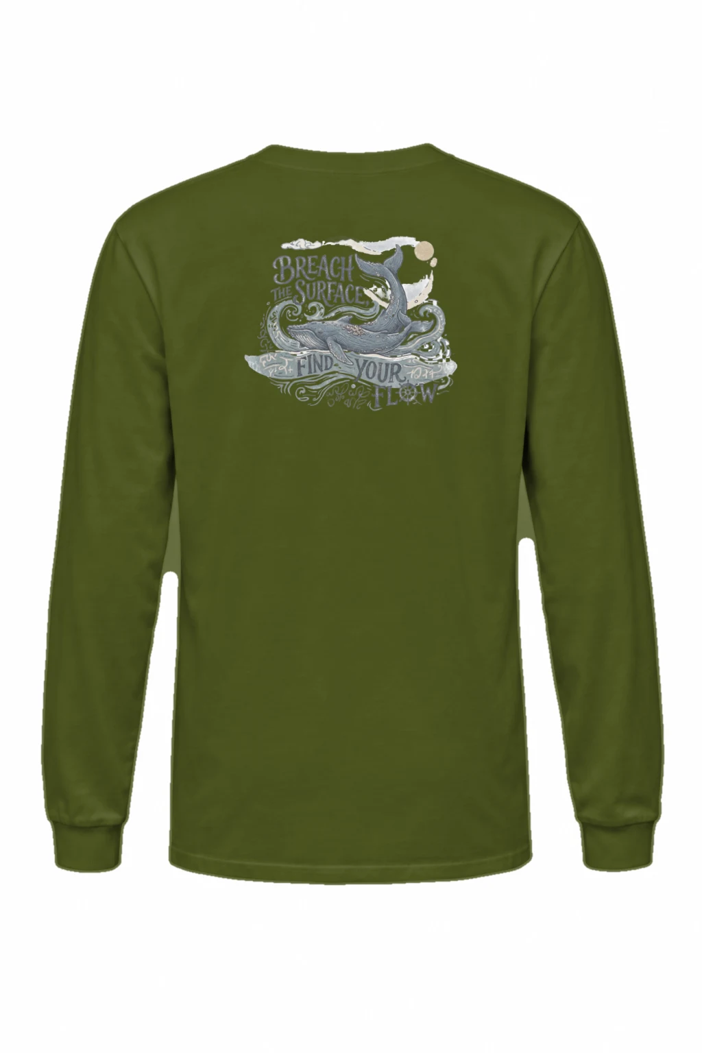 "Go With The Flow" Unisex Longsleeve T-shirt | Gildan 2400
