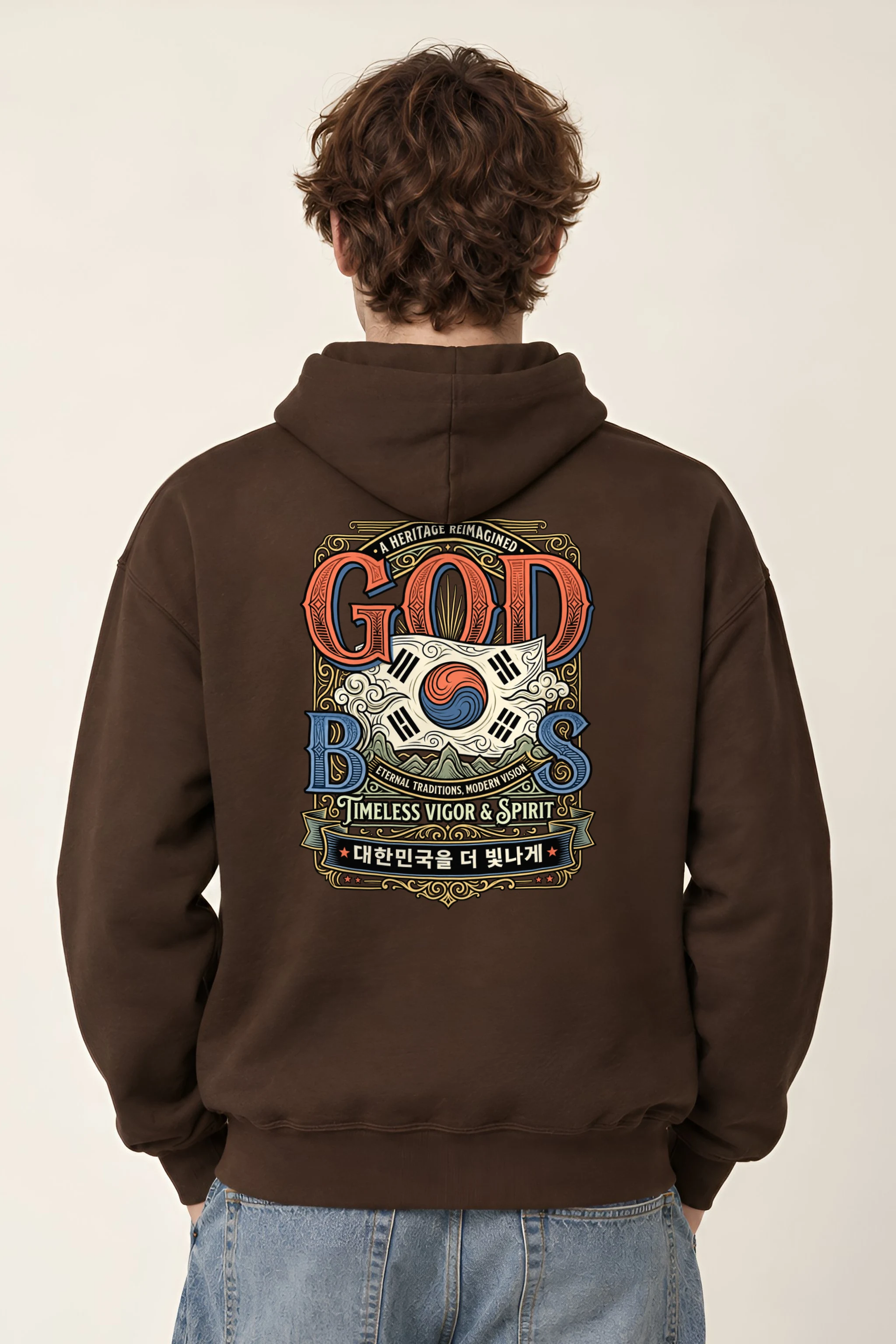 "God Bless Heritage" Heavy Blend Unisex Pullover Hoodie