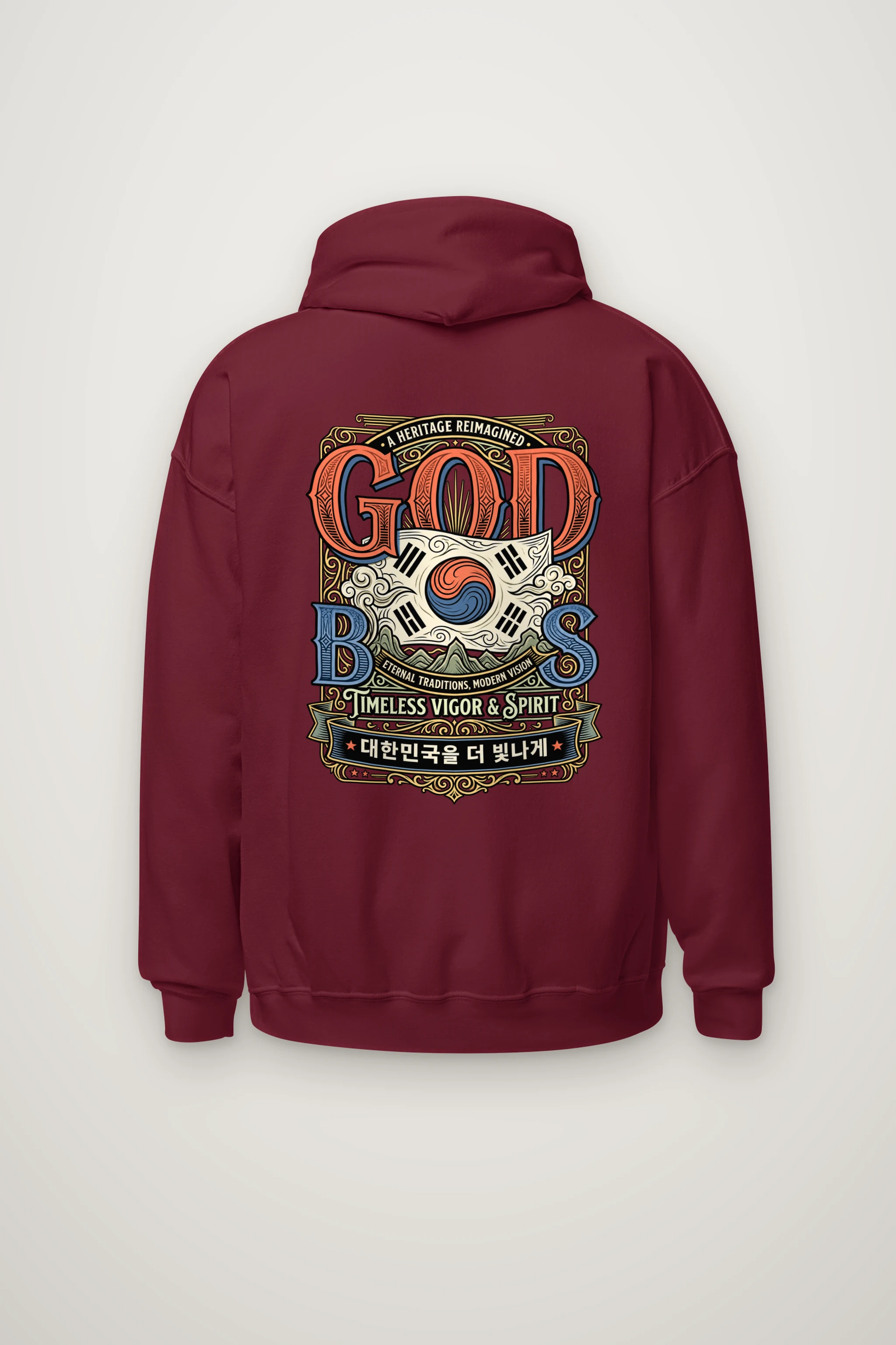 "God Bless Heritage" Heavy Blend Unisex Pullover Hoodie
