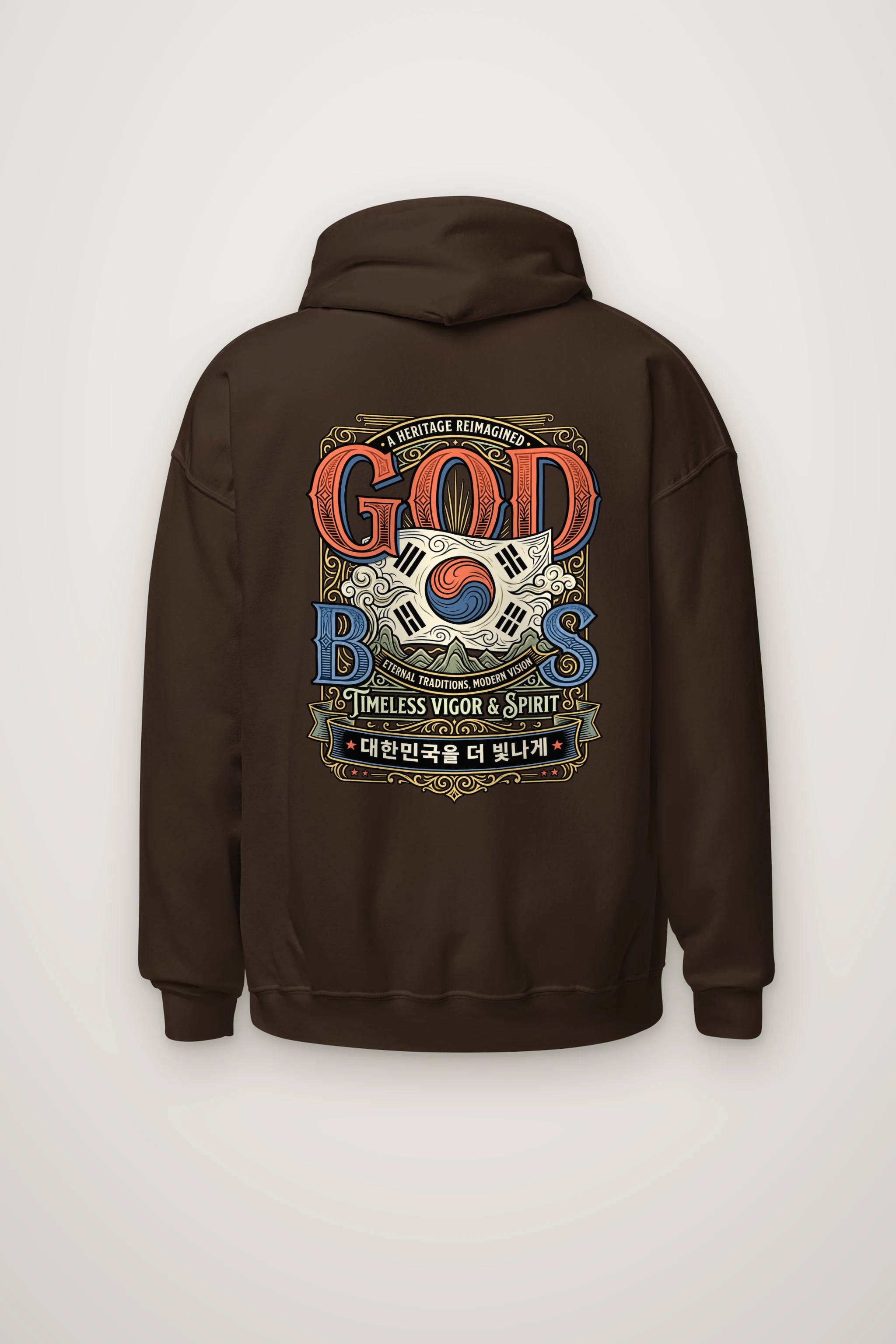 "God Bless Heritage" Heavy Blend Unisex Pullover Hoodie