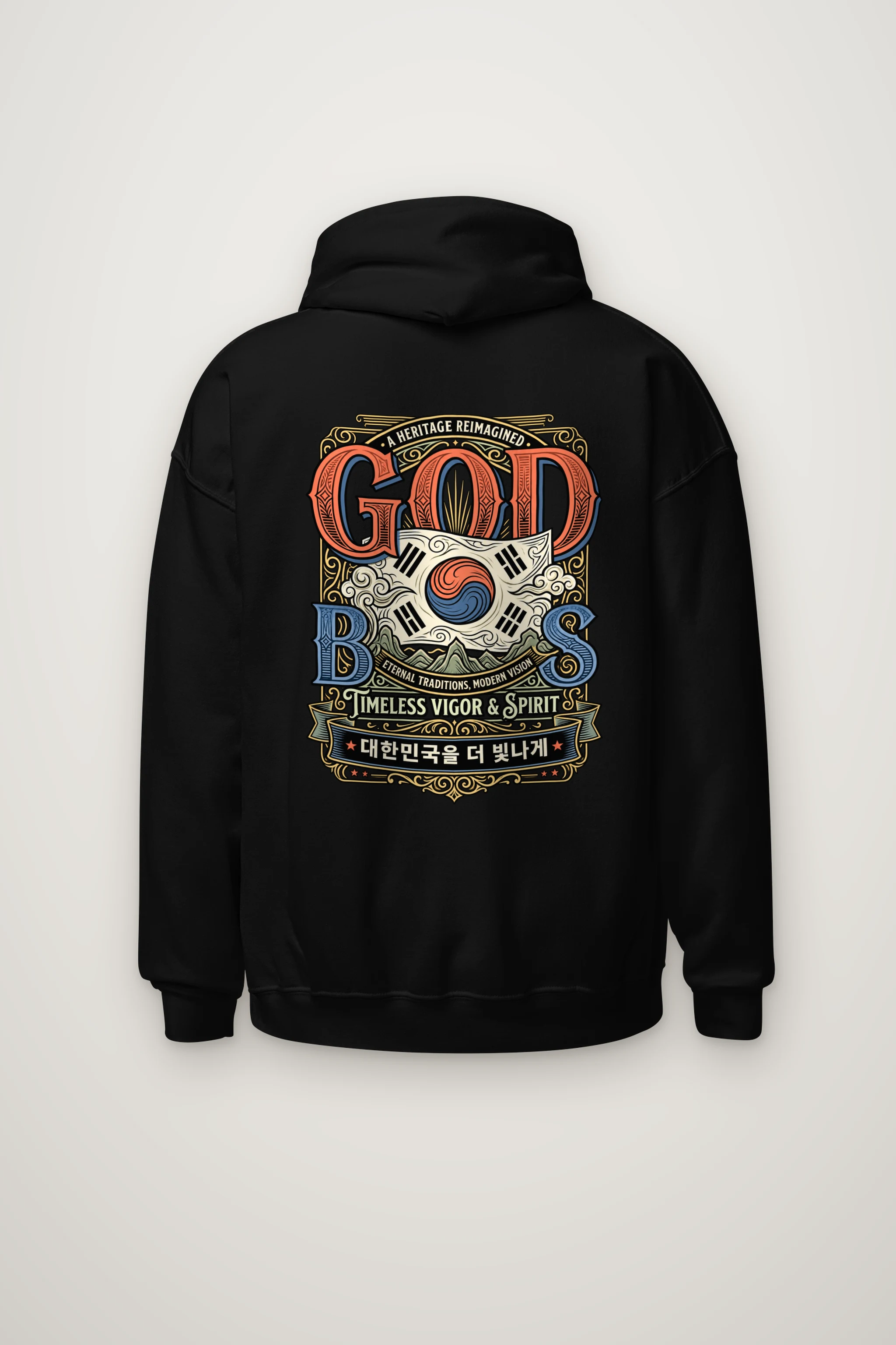 "God Bless Heritage" Heavy Blend Unisex Pullover Hoodie