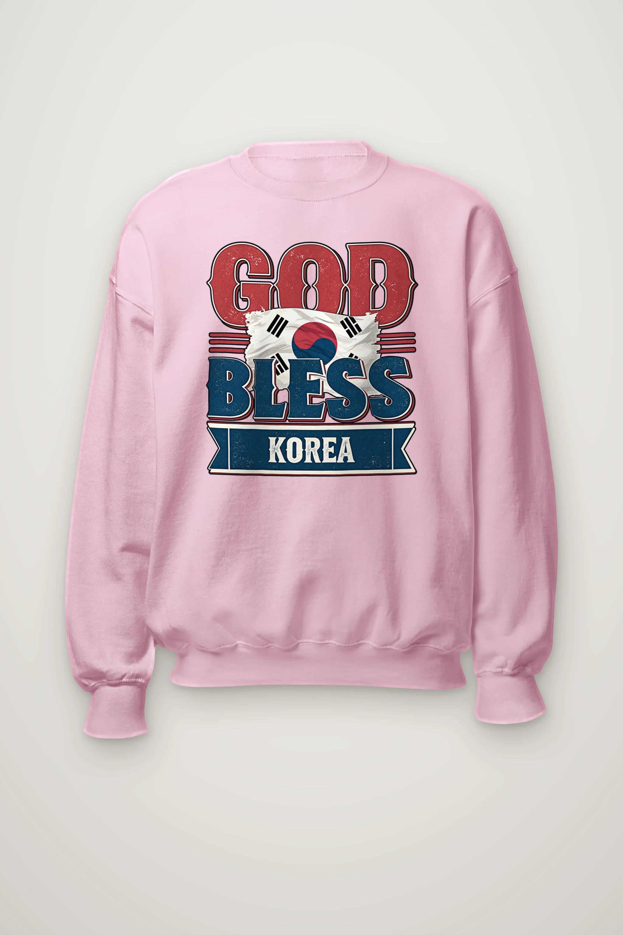 "God Bless Korea" Heavy Blend Unisex Crewneck Sweatshirt