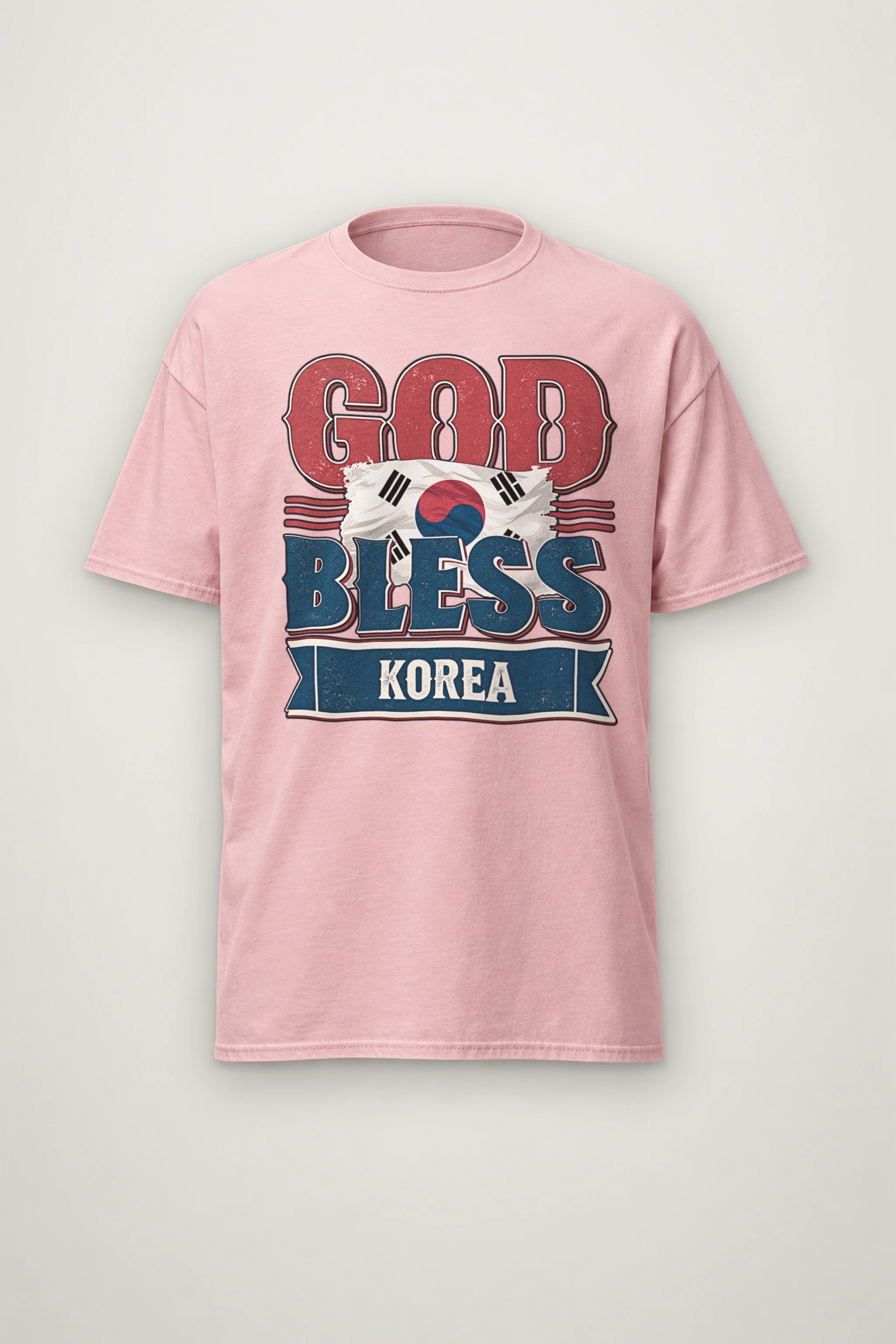 "God Bless Korea" Heavyweight Unisex Crewneck T-shirt