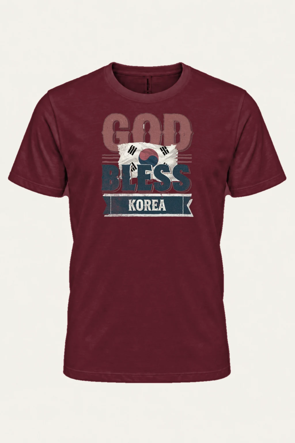 "God Bless Korea" Heavyweight Unisex Crewneck T-shirt | Gildan 5000
