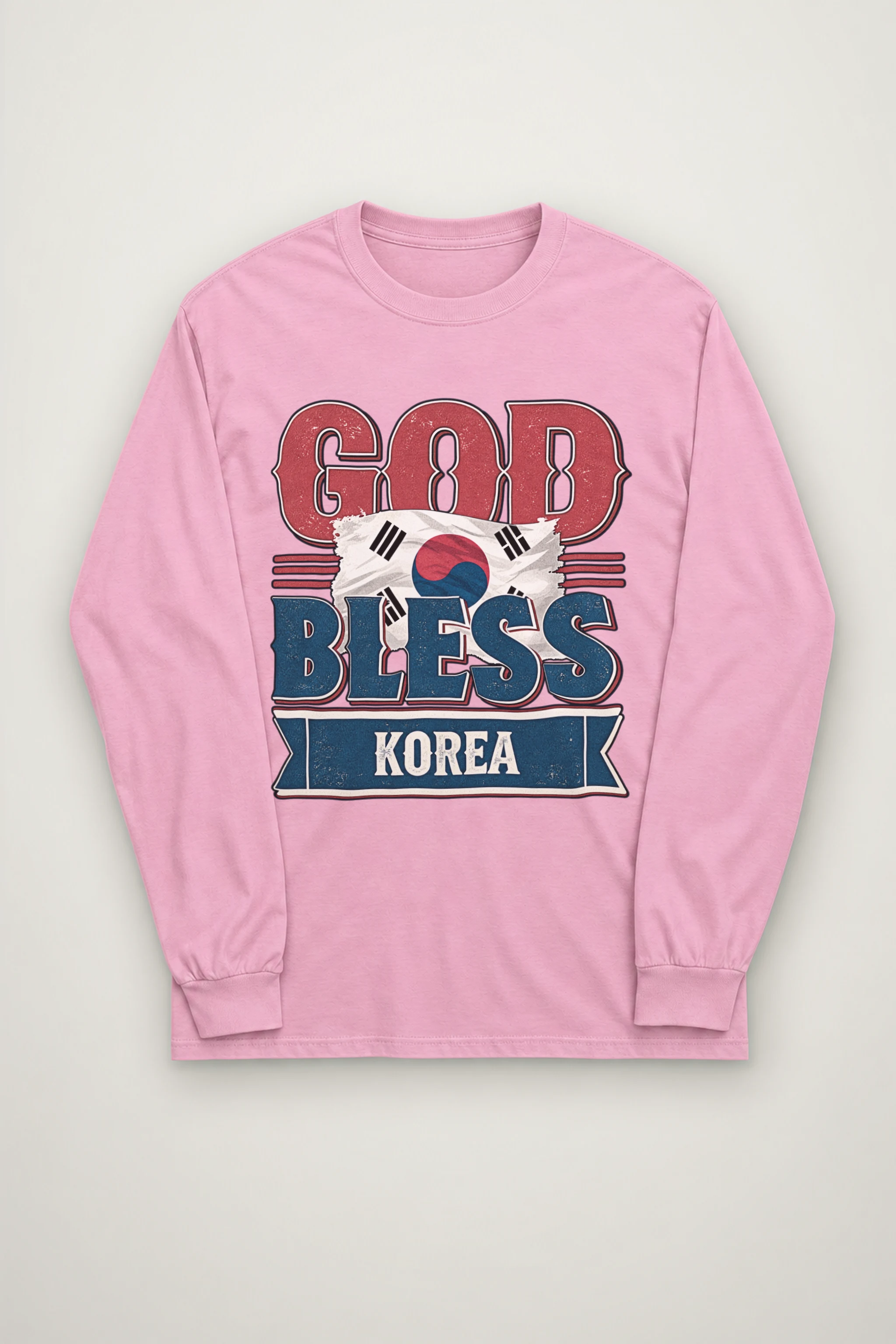 "God Bless Korea" Unisex Longsleeve T-shirt