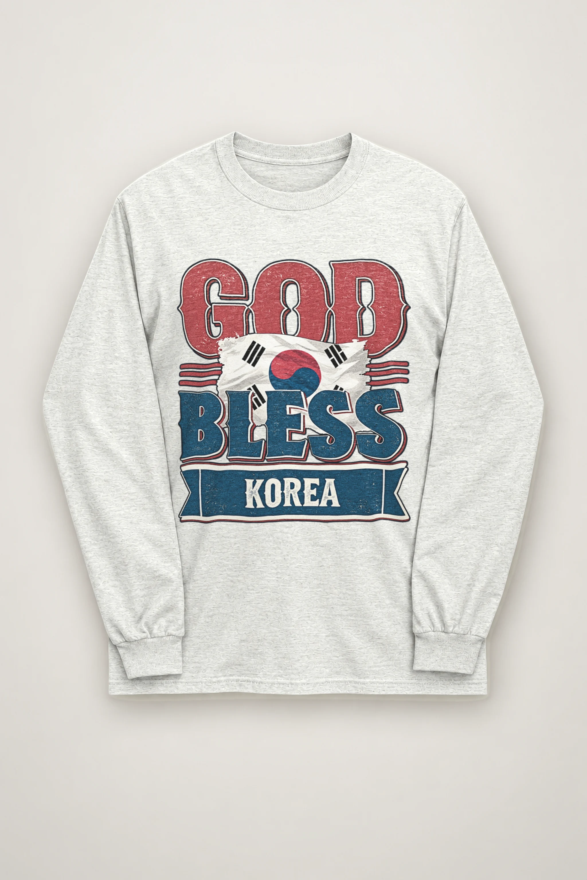 "God Bless Korea" Unisex Longsleeve T-shirt