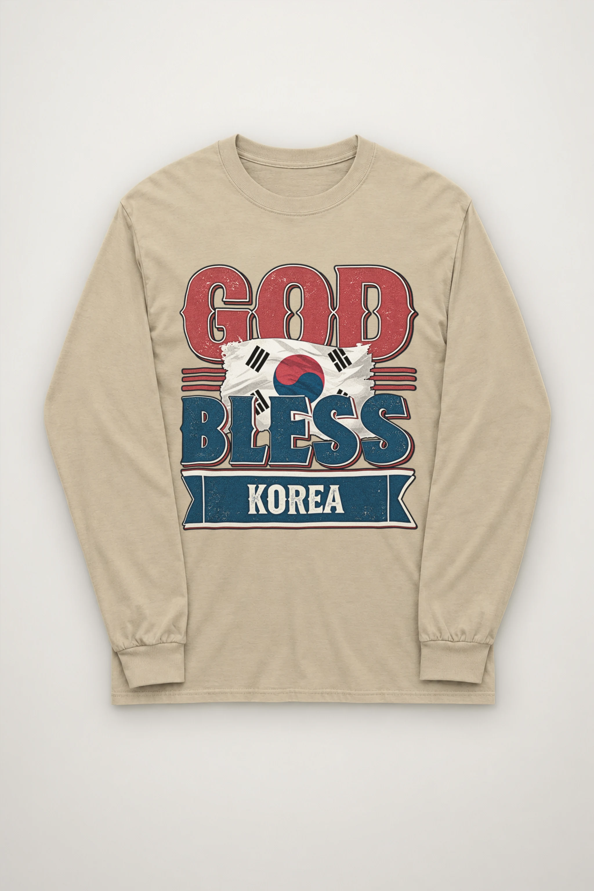 "God Bless Korea" Unisex Longsleeve T-shirt
