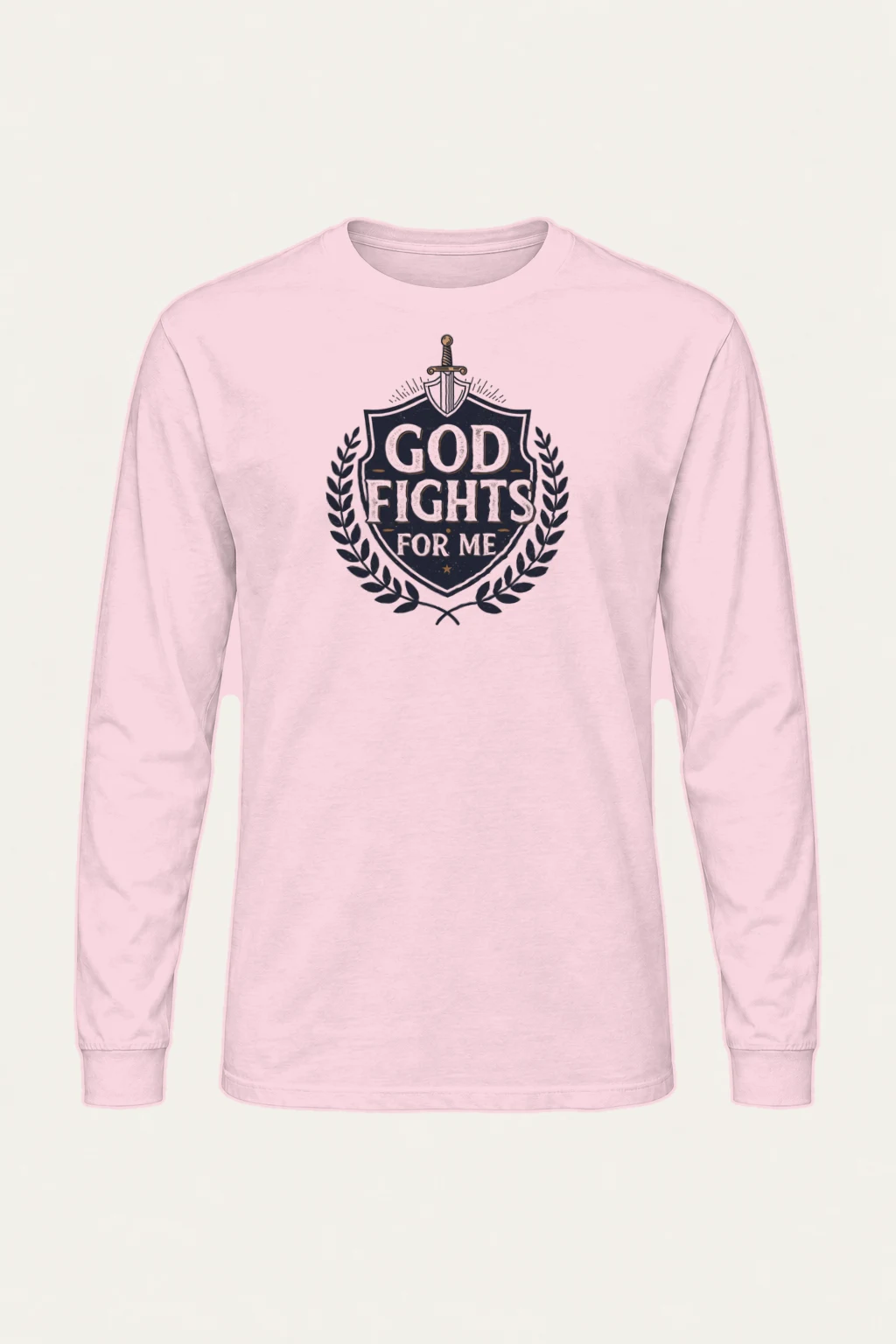 "God Fights For Me" Unisex Longsleeve T-shirt | Gildan 2400