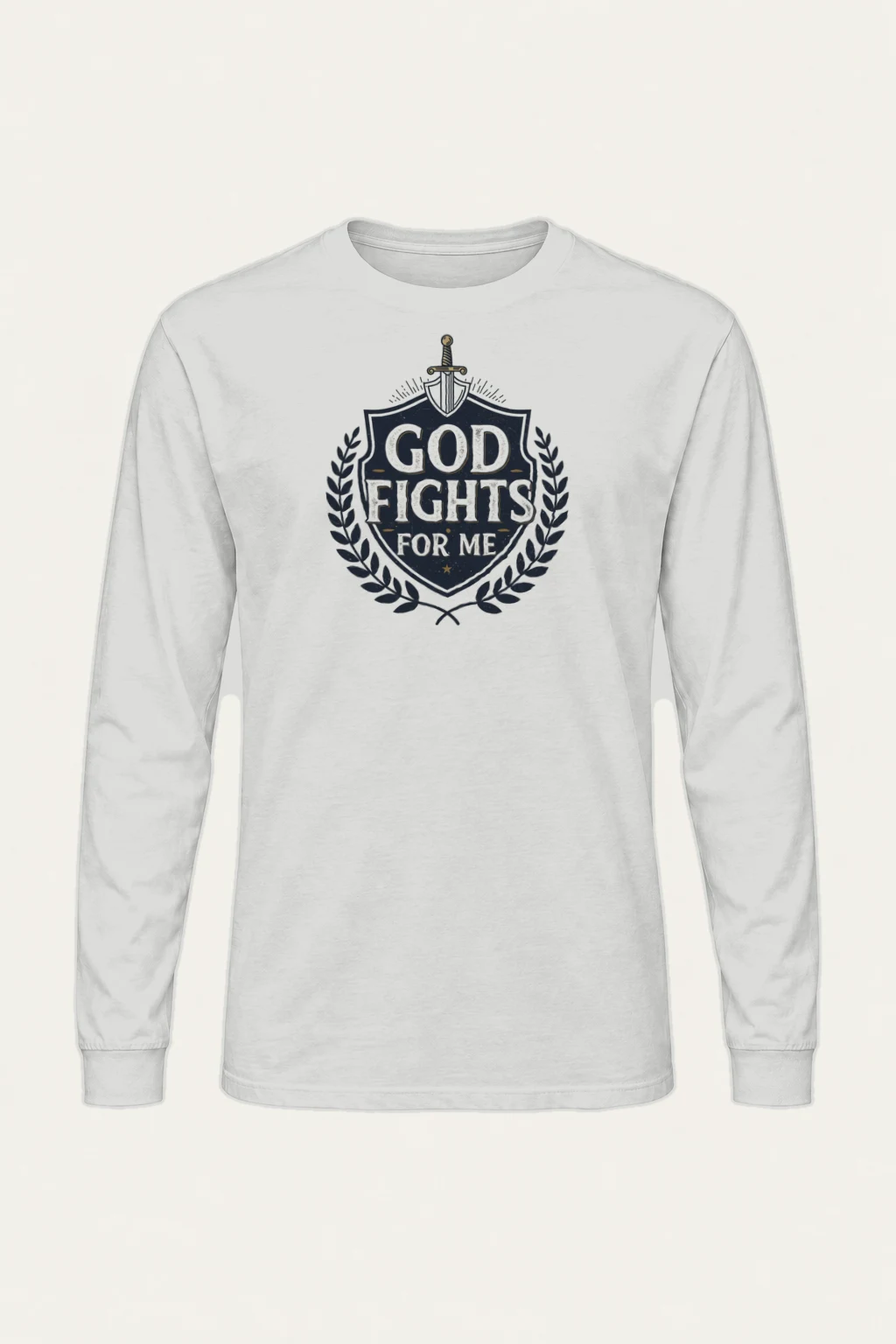 "God Fights For Me" Unisex Longsleeve T-shirt | Gildan 2400